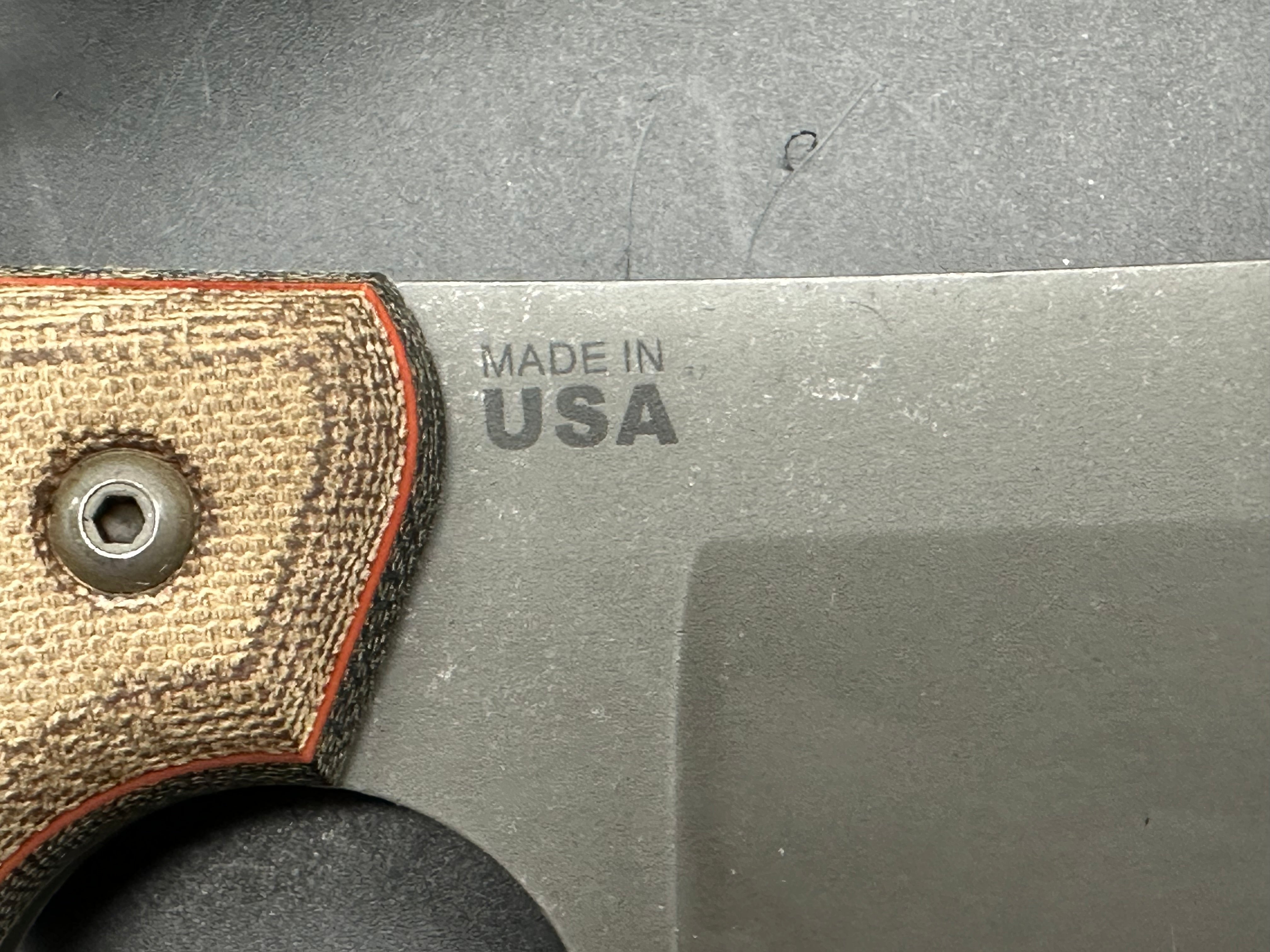 Tops El Chete micarta handle 1095 blade