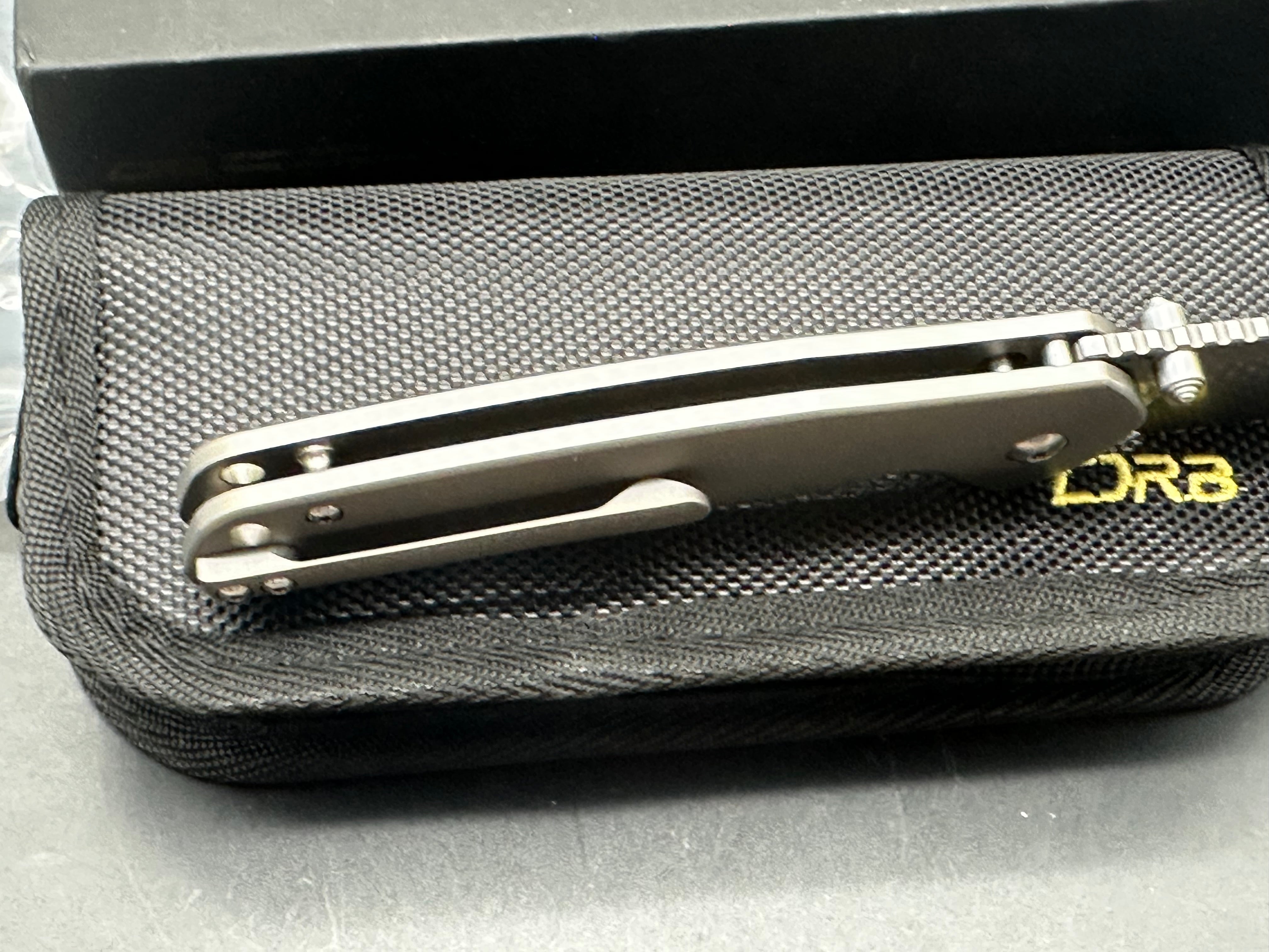 CJRB Pyrite CPM S90v Blade Titanium Handle (Limited Edition)