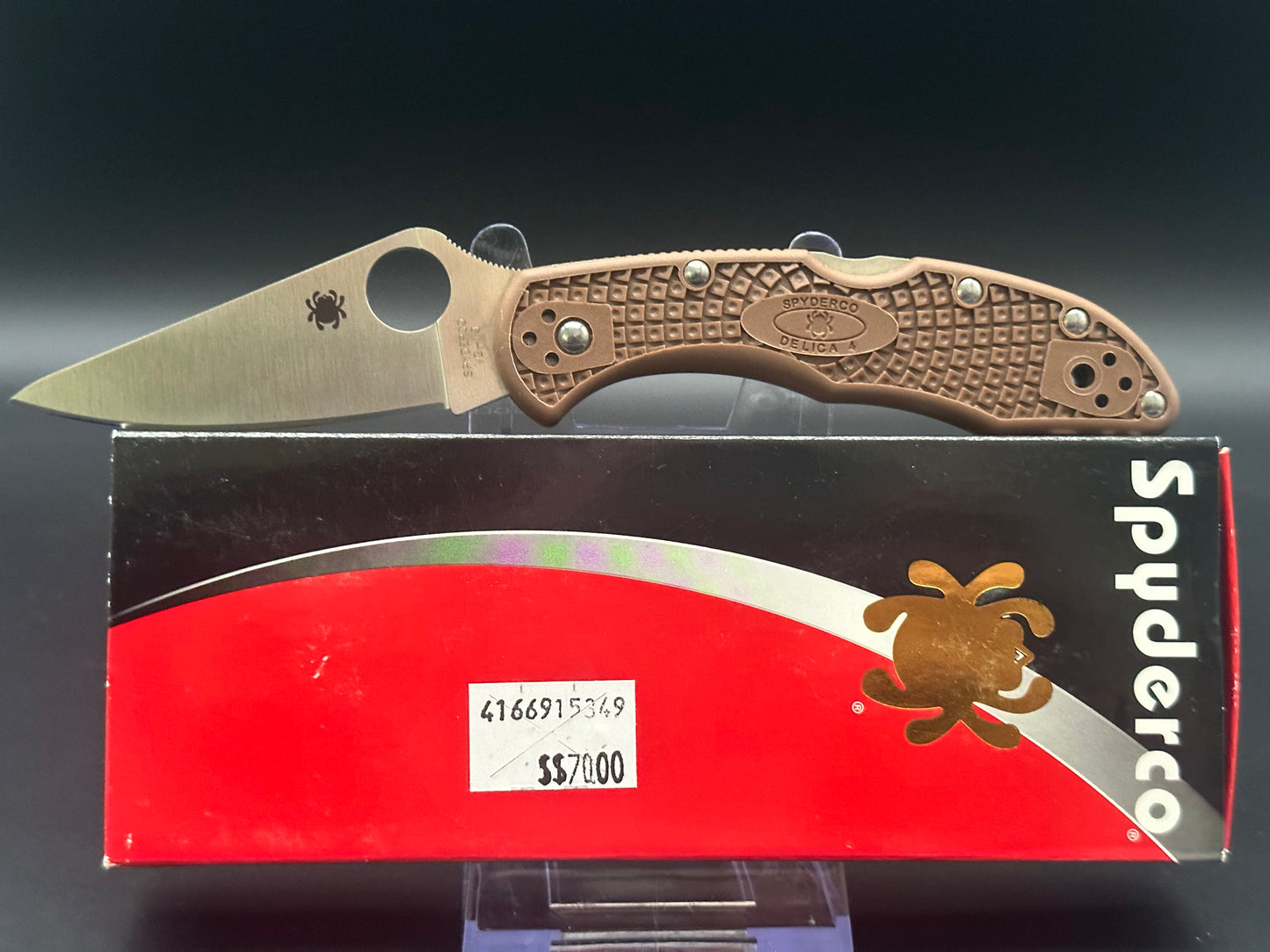 Spyderco Delica Brown FRN