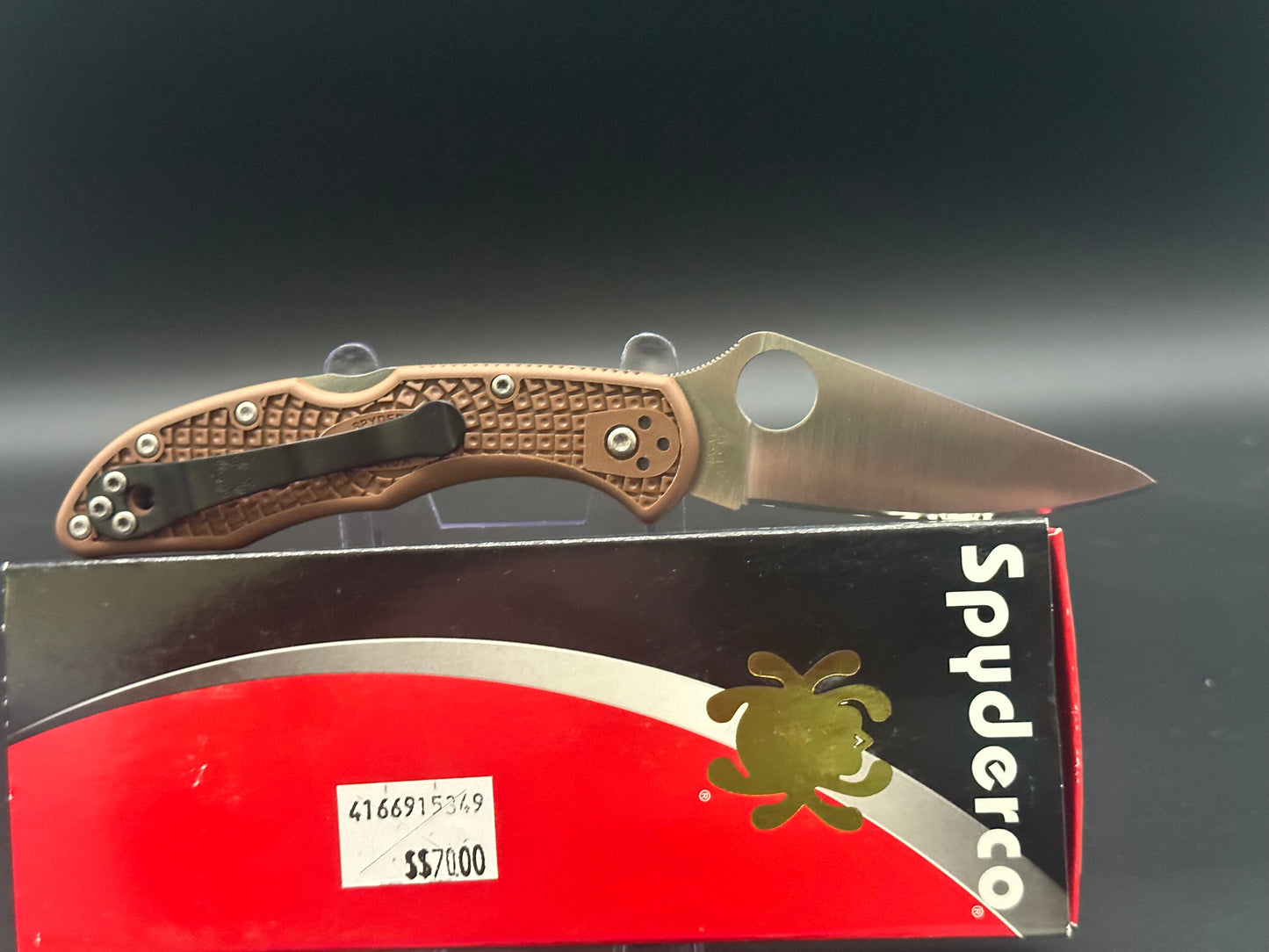 Spyderco Delica Brown FRN