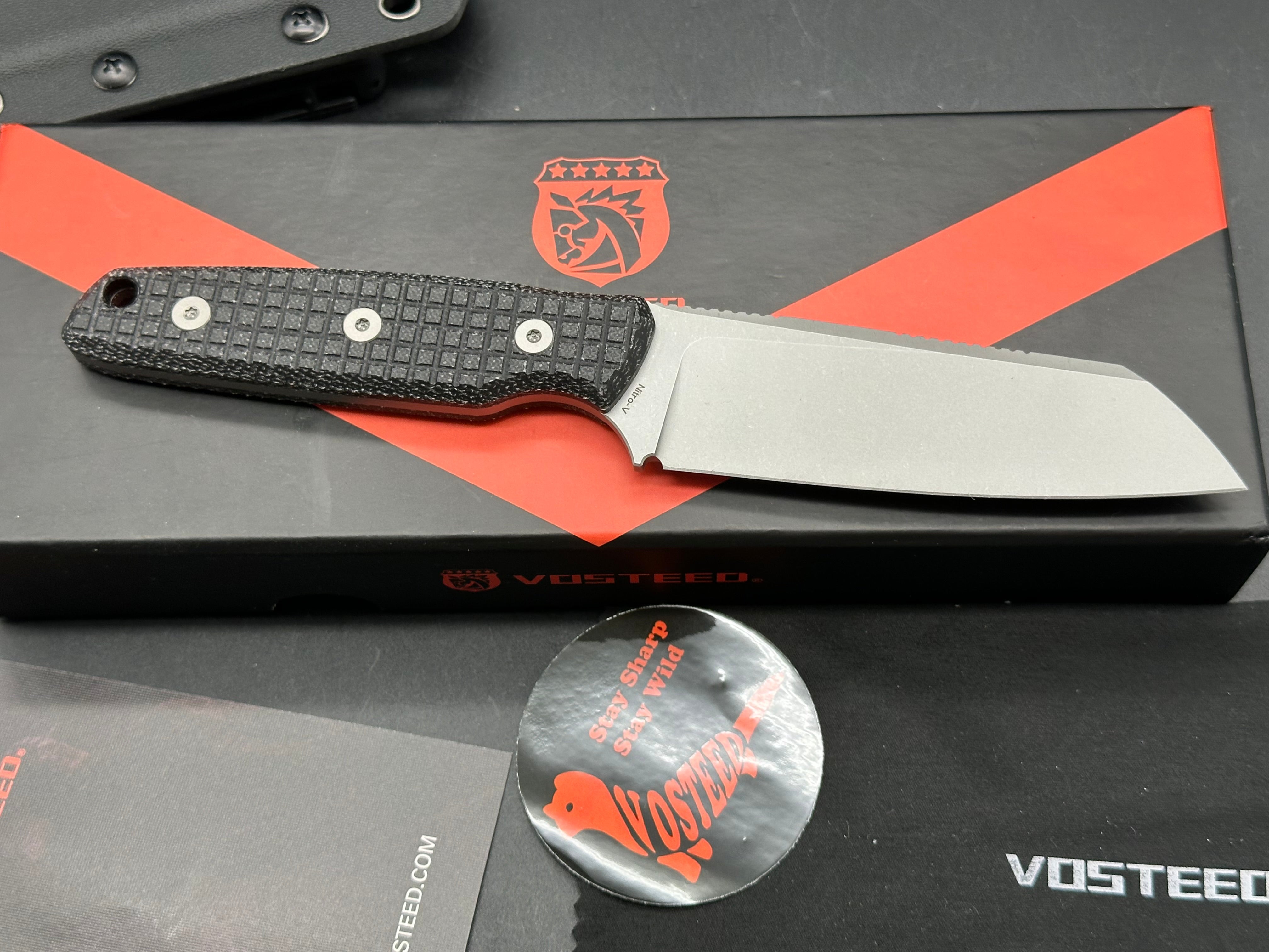 Vosteed Mink - Fixed Blade Knife (3.99" Nitro-V Blade & Micarta Handle)