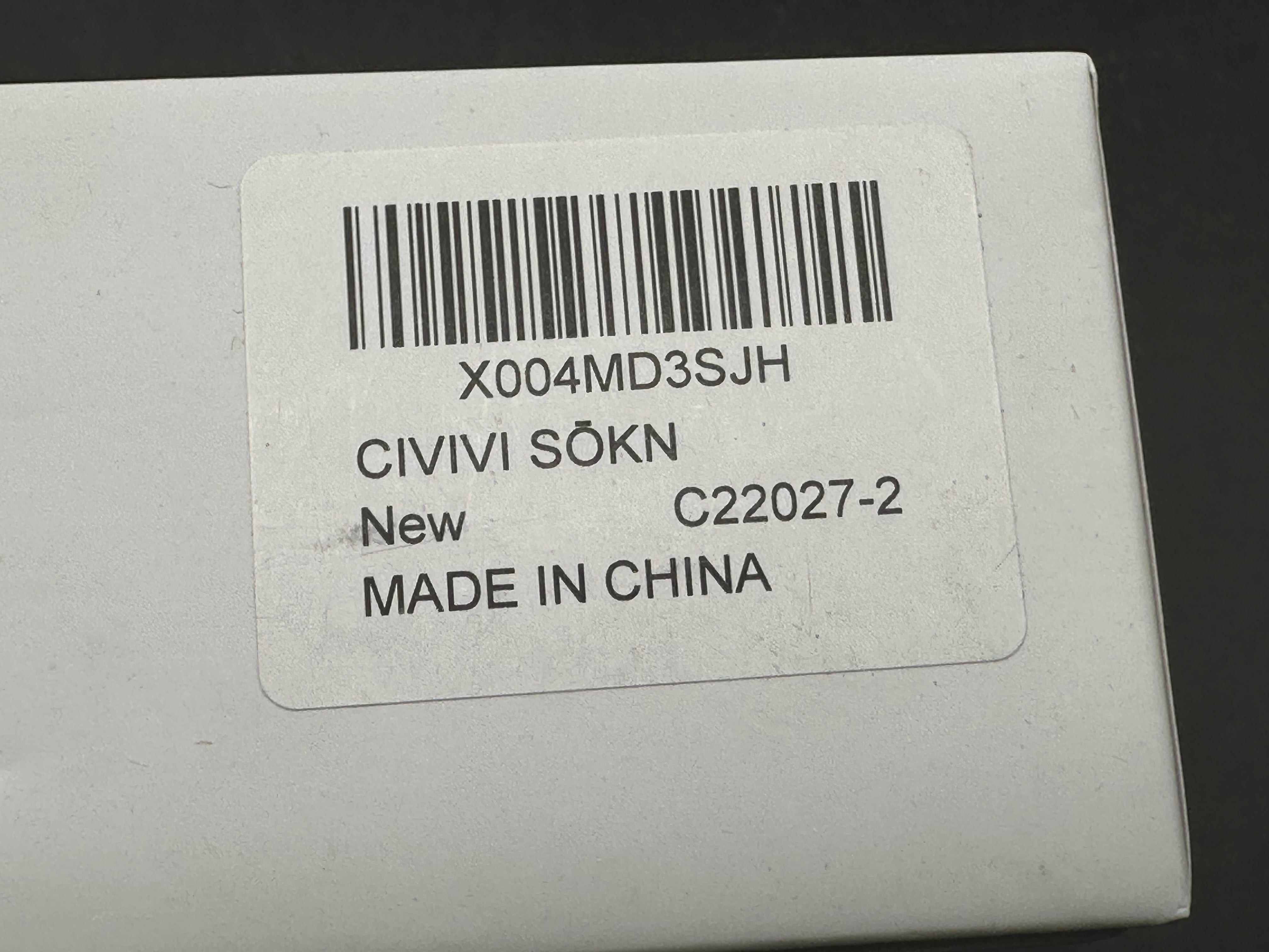Civivi Sokn fixed blade includes custom sheath