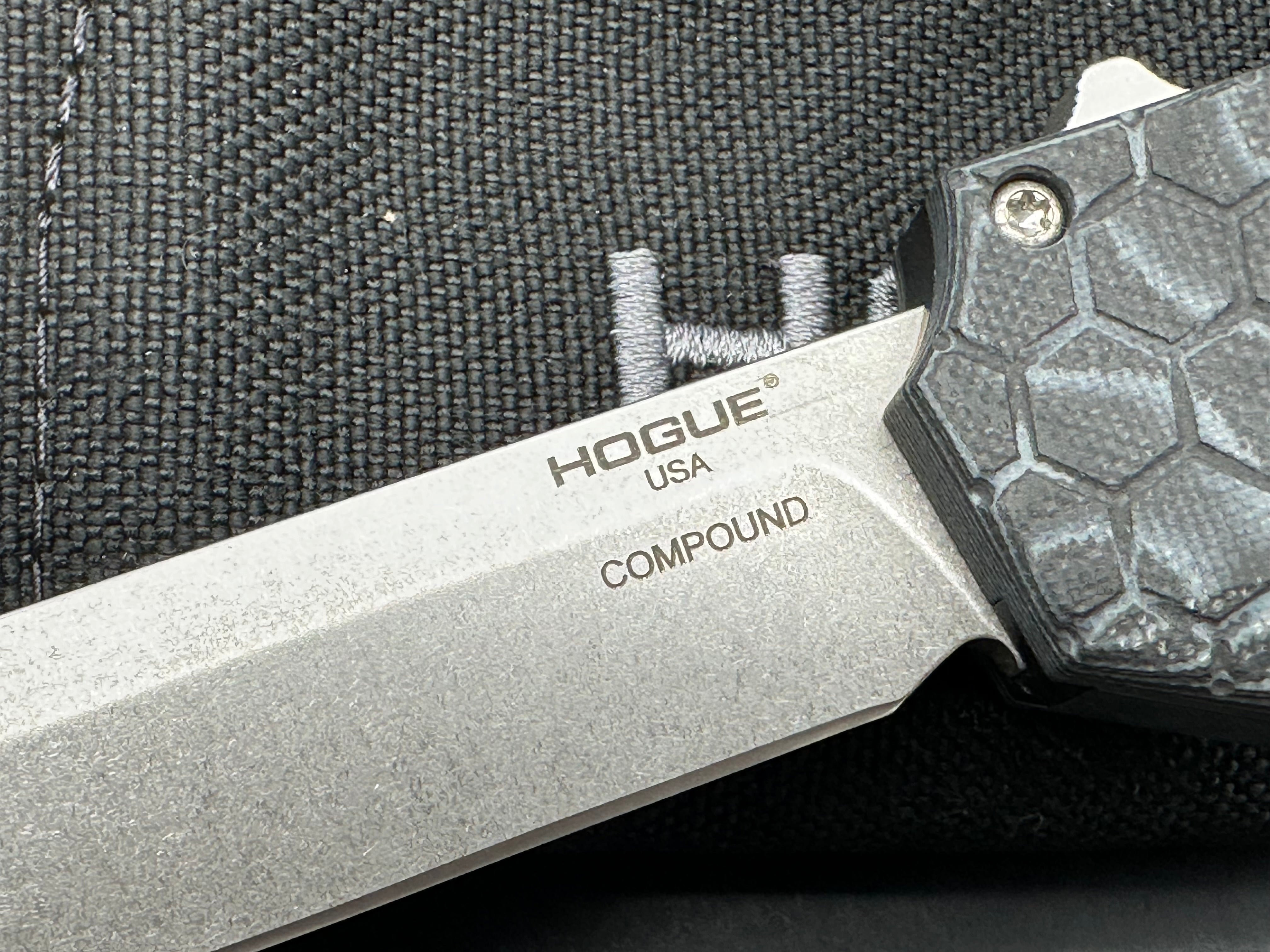 Hogue Compound Tumbled S30V Tanto G-Mascus Black G10 OTF Automatic 34029