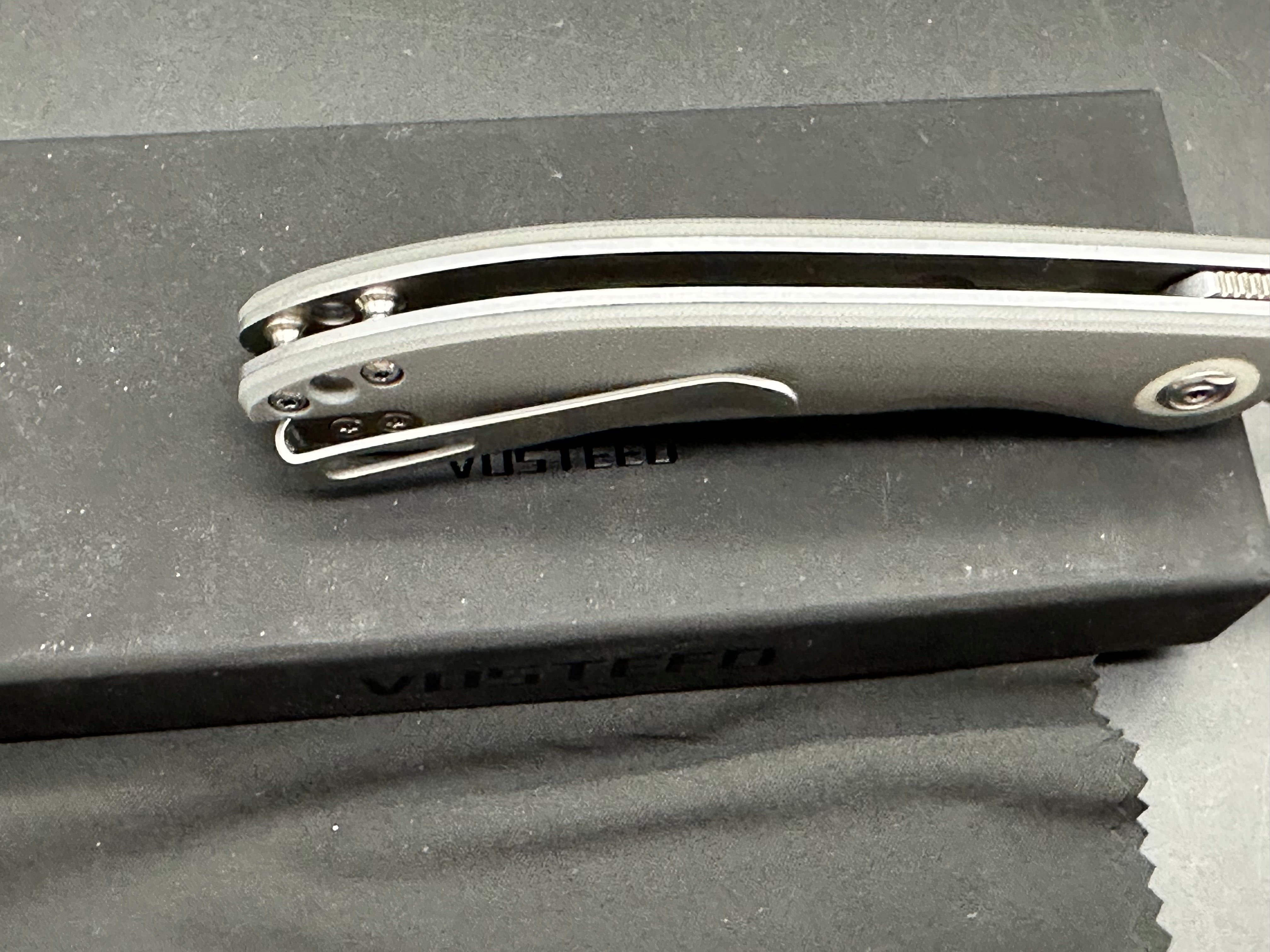 Vosteed Nightshade TS Shilin Cutter Liner Lock Knife (3.26" Nitro-V Blade & G10 Handle)
