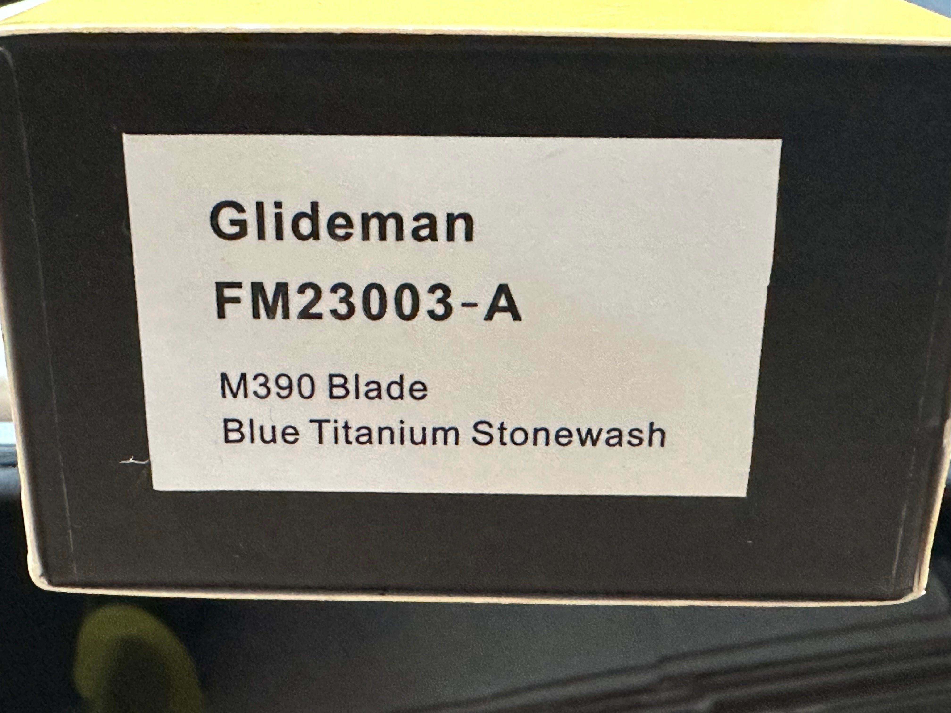 Ferramonster Glideman m390 blade blue Ti scales