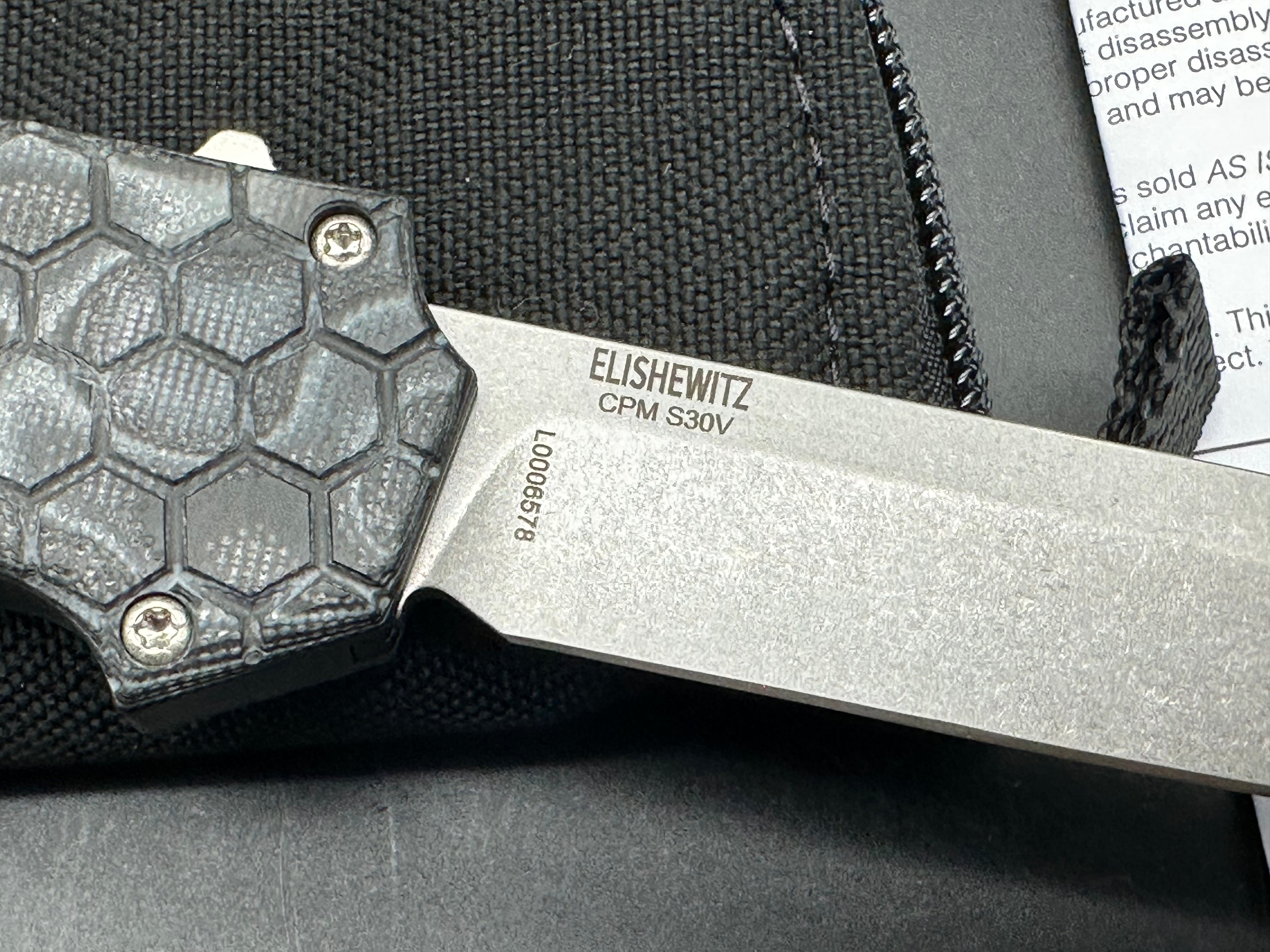 Hogue Compound Tumbled S30V Tanto G-Mascus Black G10 OTF Automatic 34029