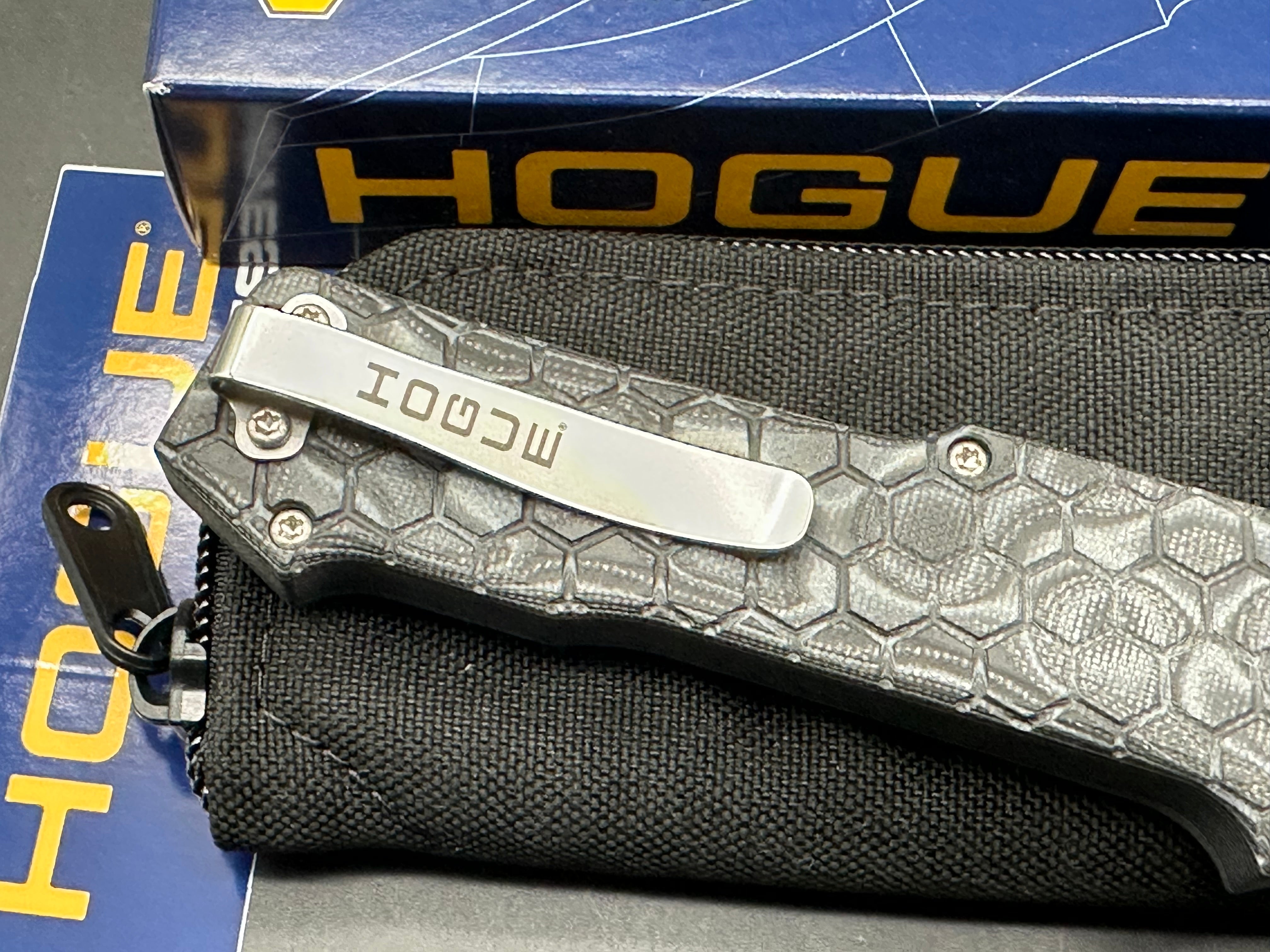 Hogue Compound Tumbled S30V Tanto G-Mascus Black G10 OTF Automatic 34029