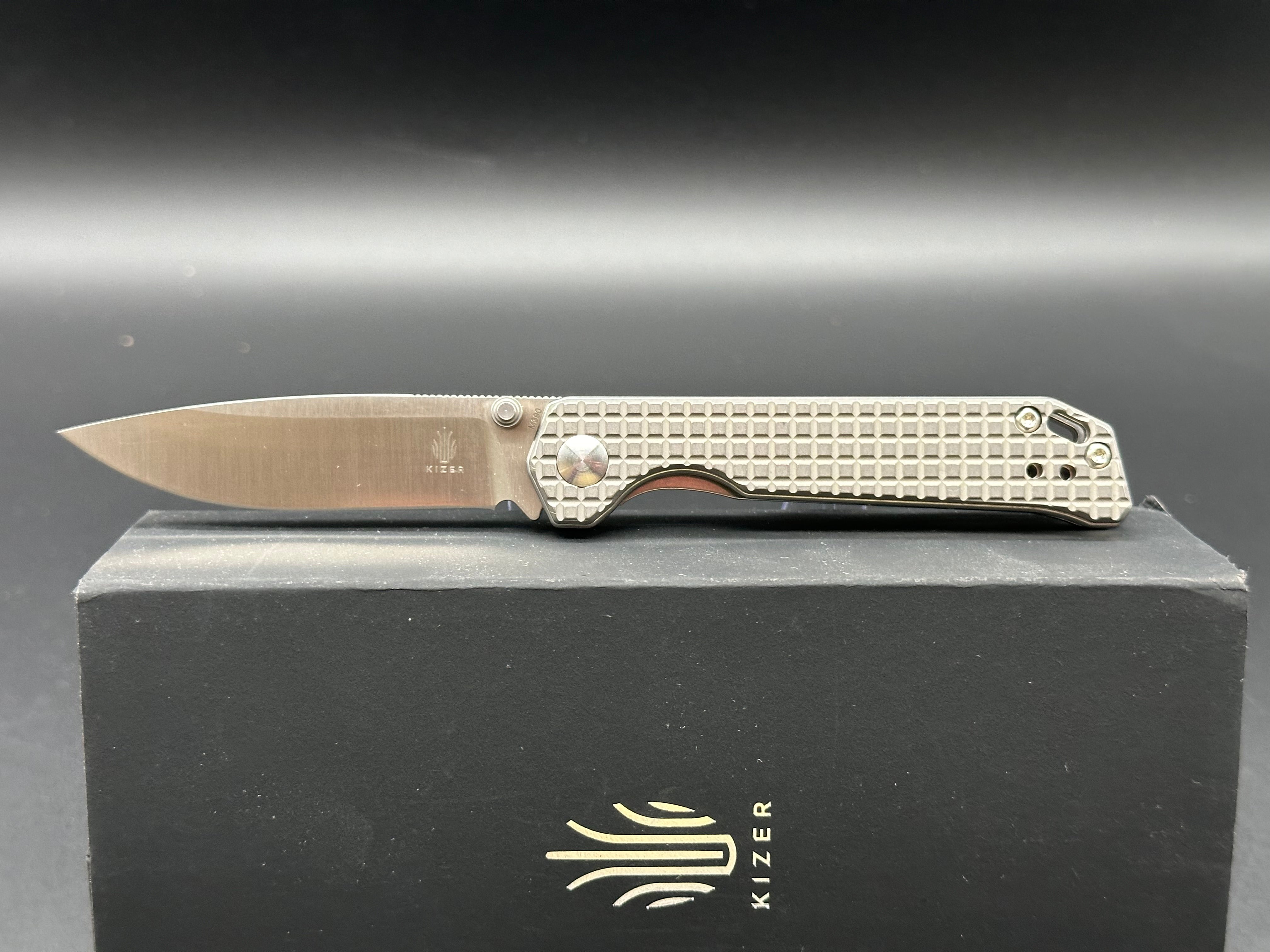 Kizer Begleiter Mini titanium frame lock folder w/M390 blade