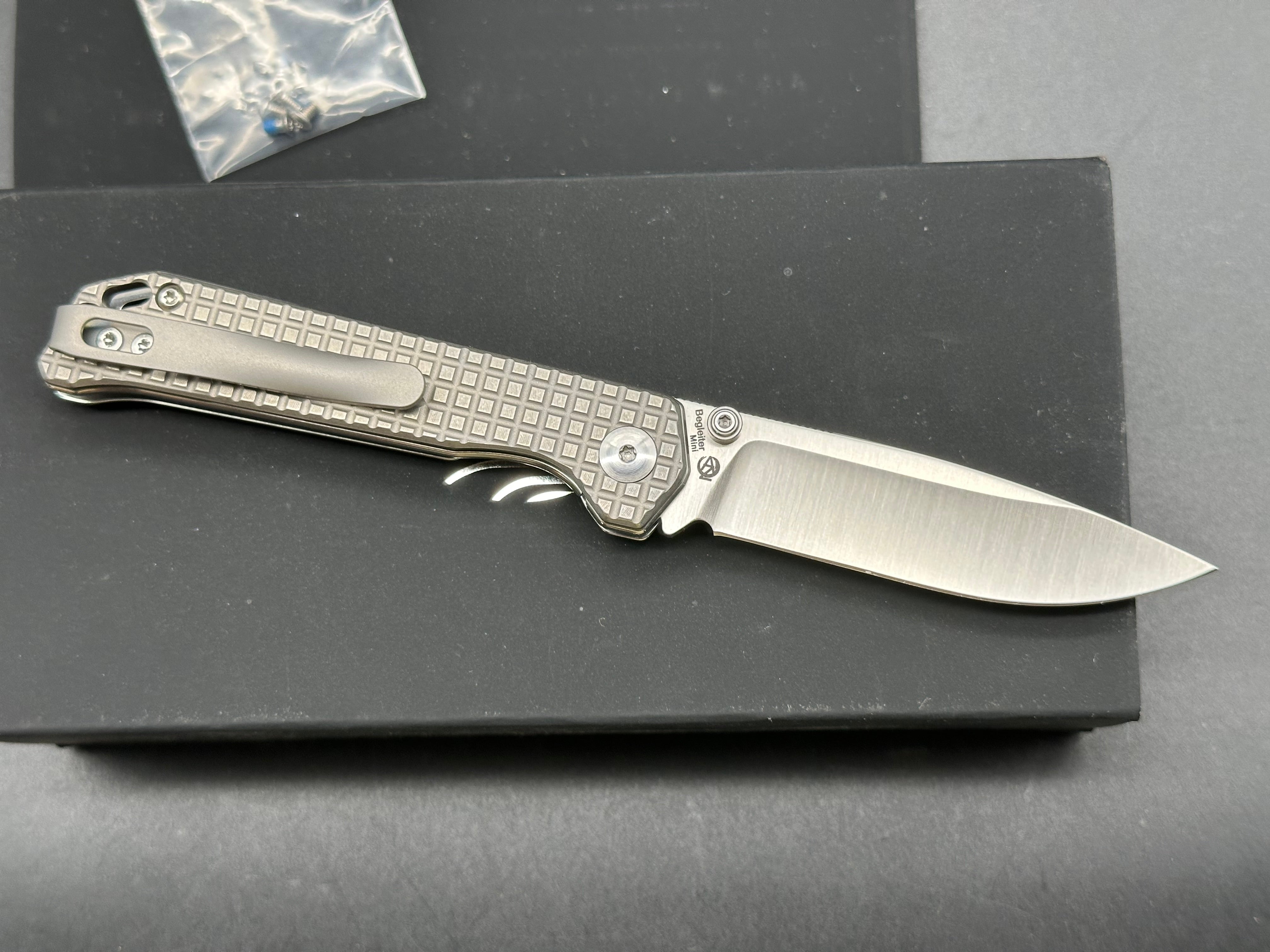 Kizer Begleiter Mini titanium frame lock folder w/M390 blade