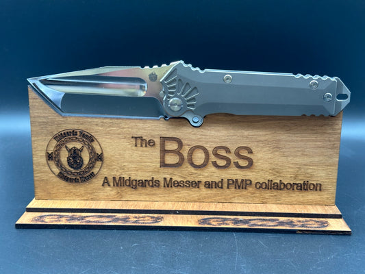 Midgards Messer / PMP Big Boss folder & Stand