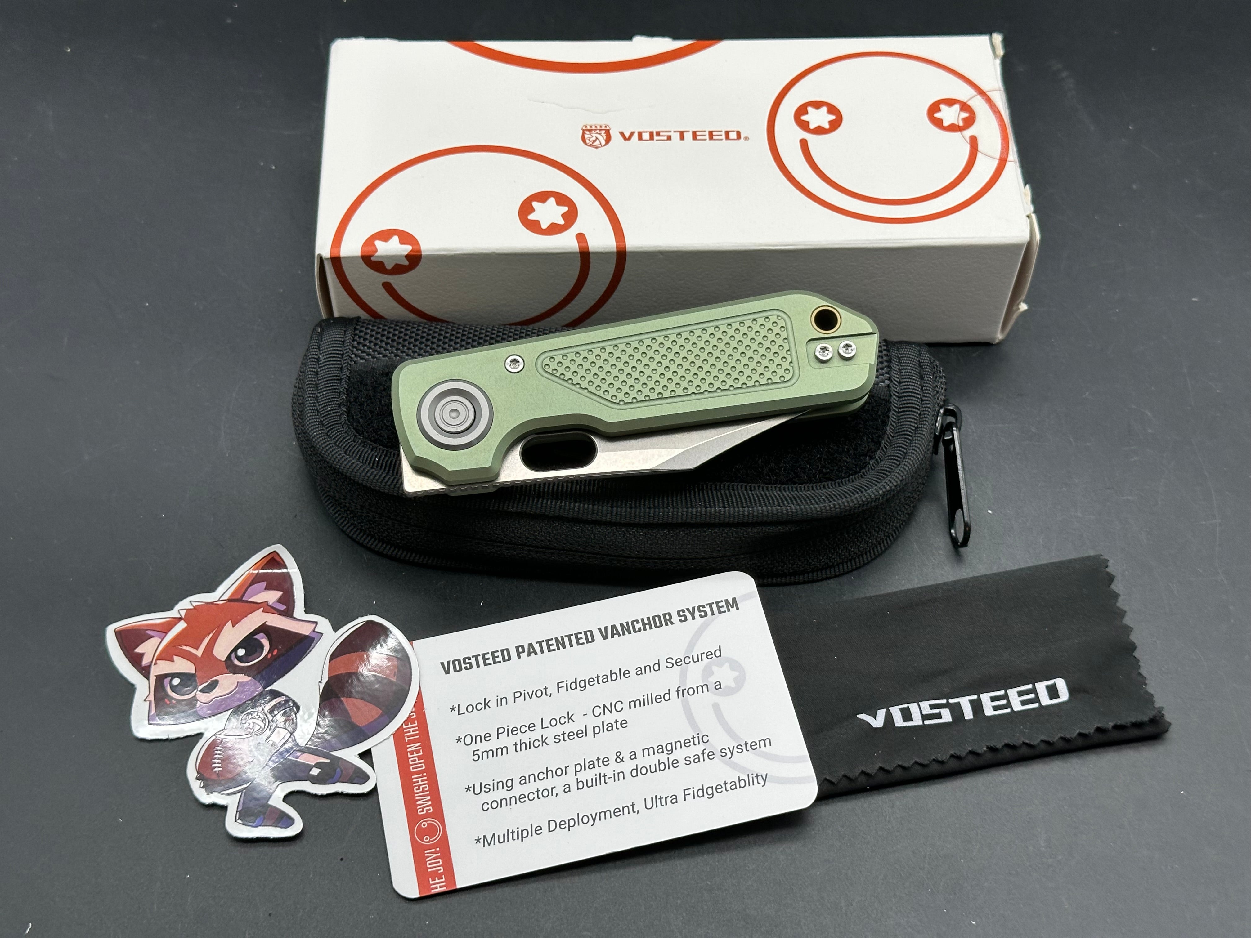 Vosteed Akita  Vanchor Lock (2.94" S35VN Blade & Aluminum Handle) - A2403