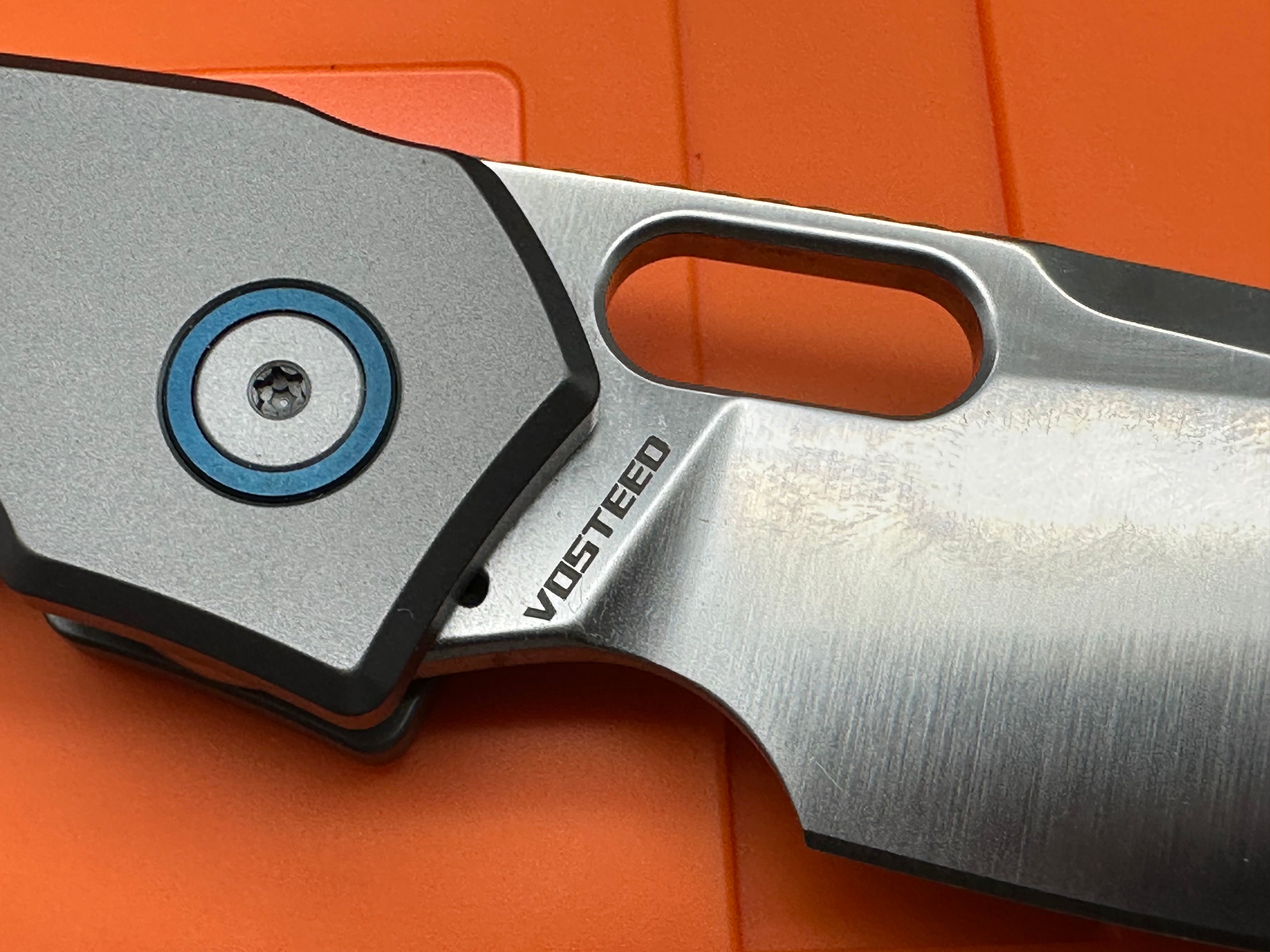 Vosteed Psyop Top Liner Lock (3.32" Elmax Blade & Titanium Handle)
