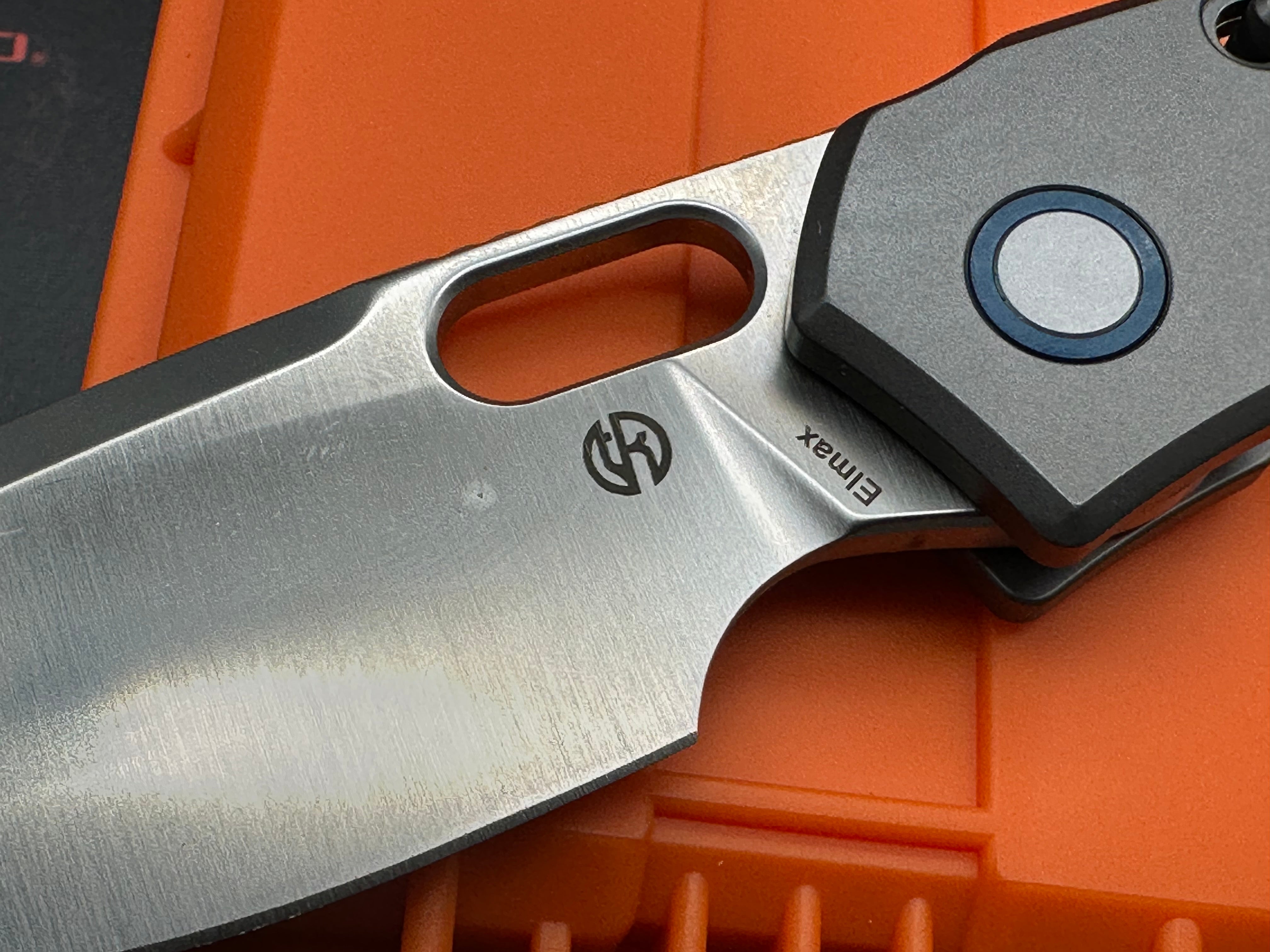 Vosteed Psyop Top Liner Lock (3.32" Elmax Blade & Titanium Handle)