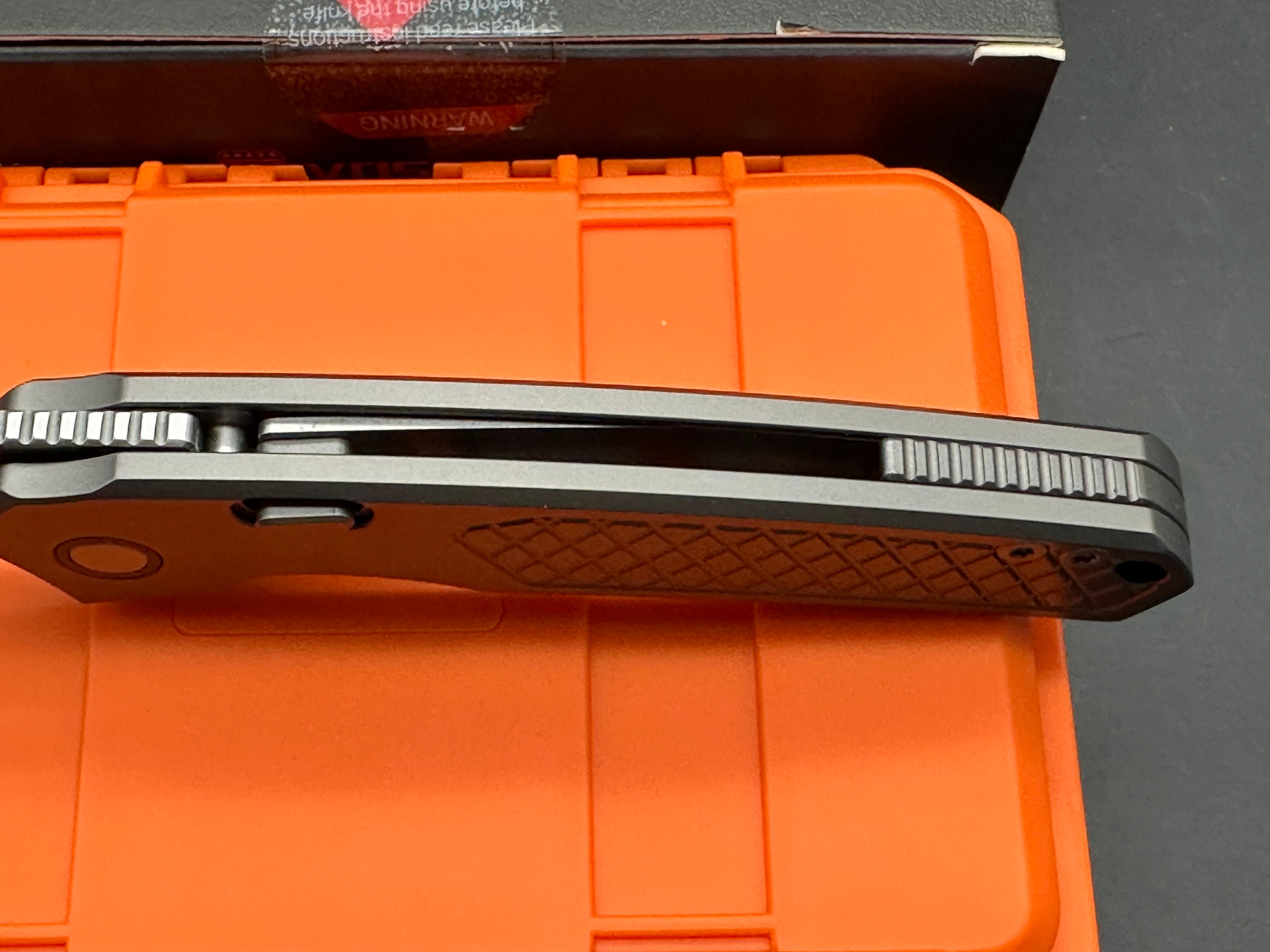 Vosteed Psyop Top Liner Lock (3.32" Elmax Blade & Titanium Handle)