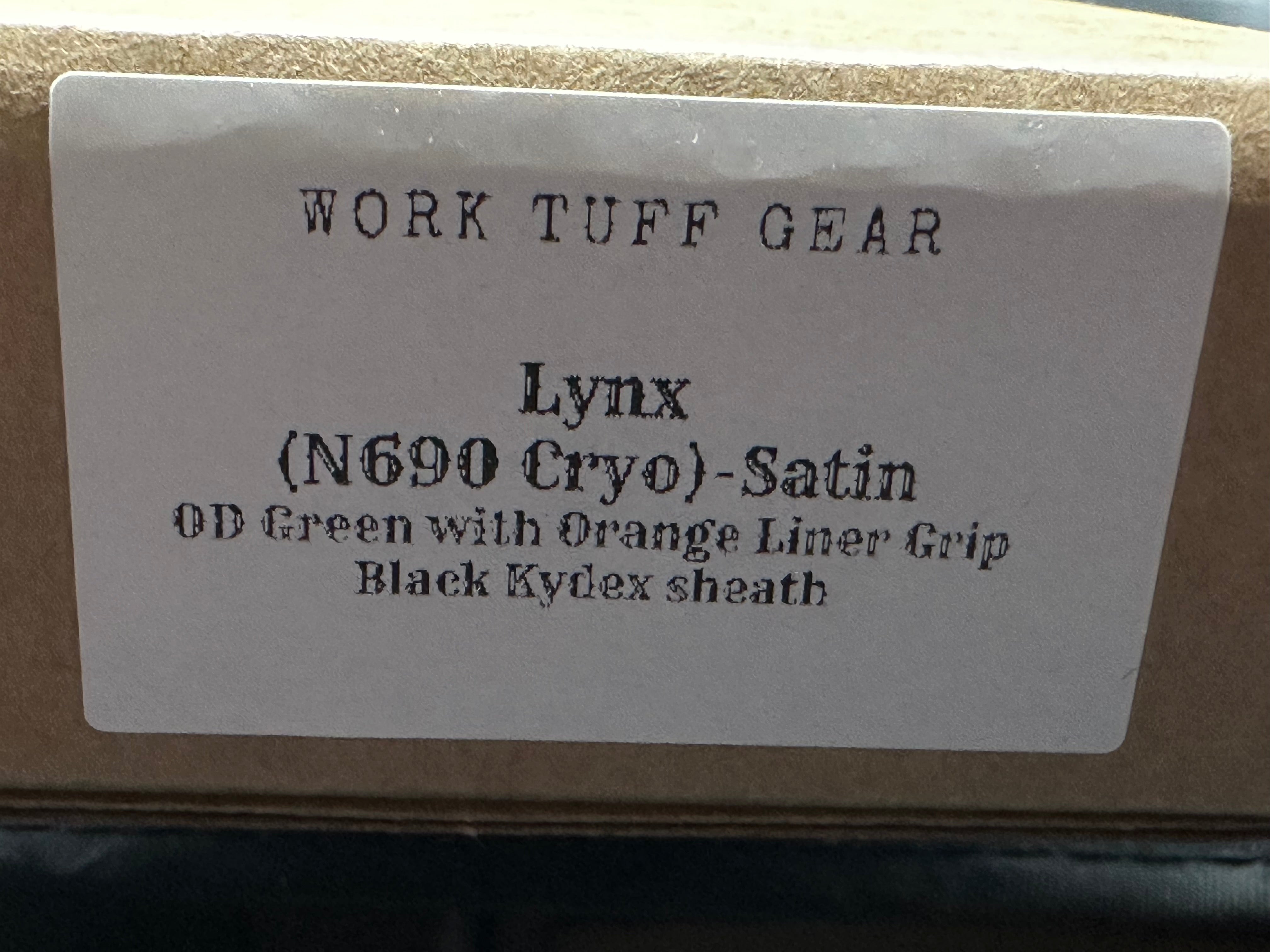 Worktuff Gear Lynx Fixed blade knife