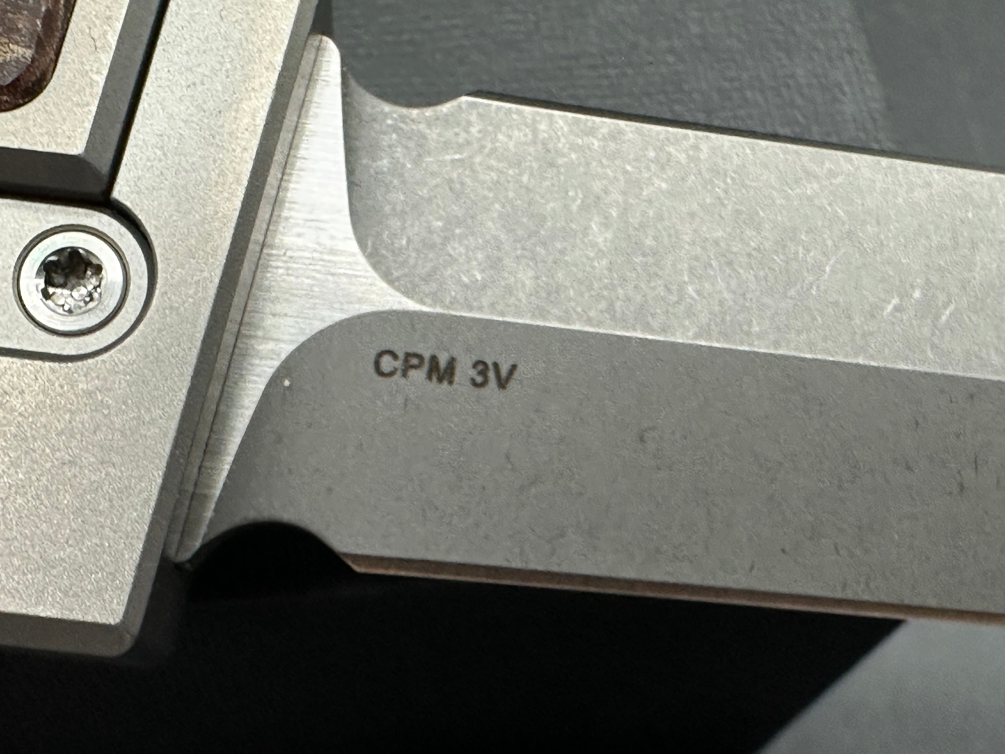Reate Exo-M #578 Double Edge CPM-3V titanium/Burlap Micarta