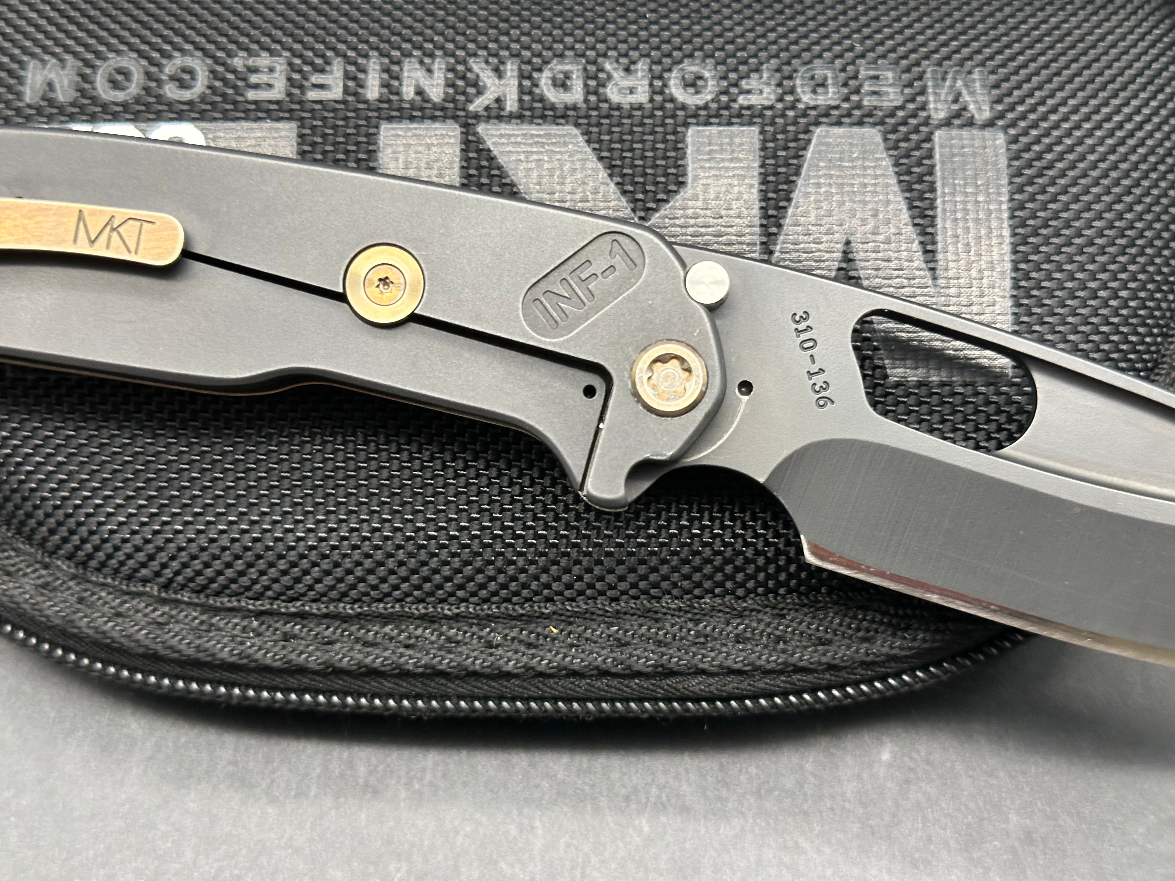 Medford Infraction S45Vn blade Ti scales