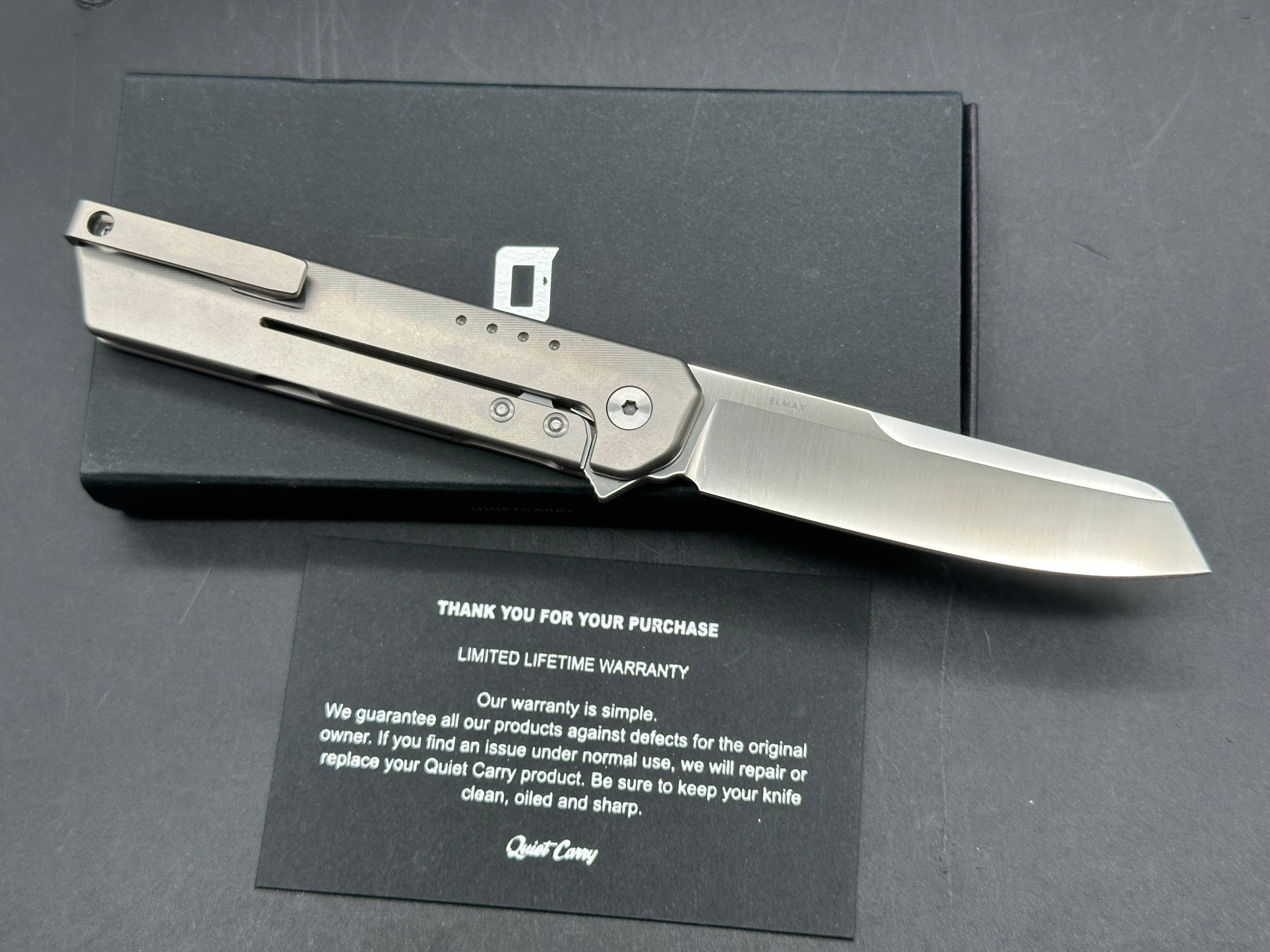 Quiet carry iQ elmax blade