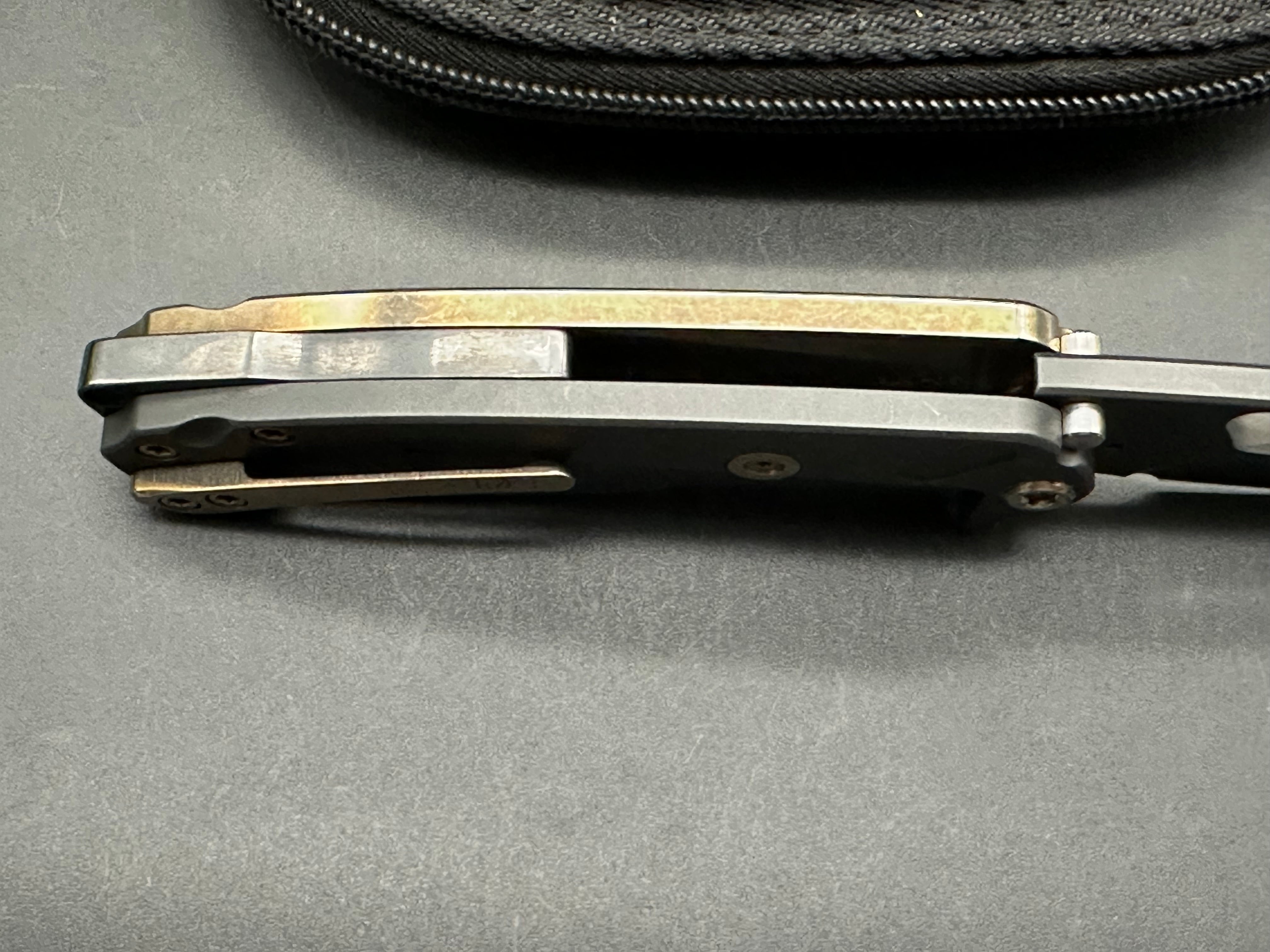 Medford Infraction S45Vn blade Ti scales