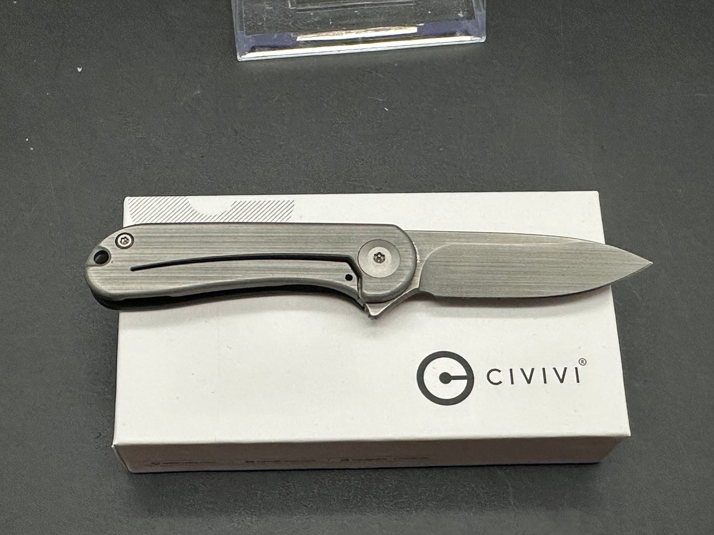 CIVIVI Mini Elementum Frame Lock Knife Hand-Rubbed Brass