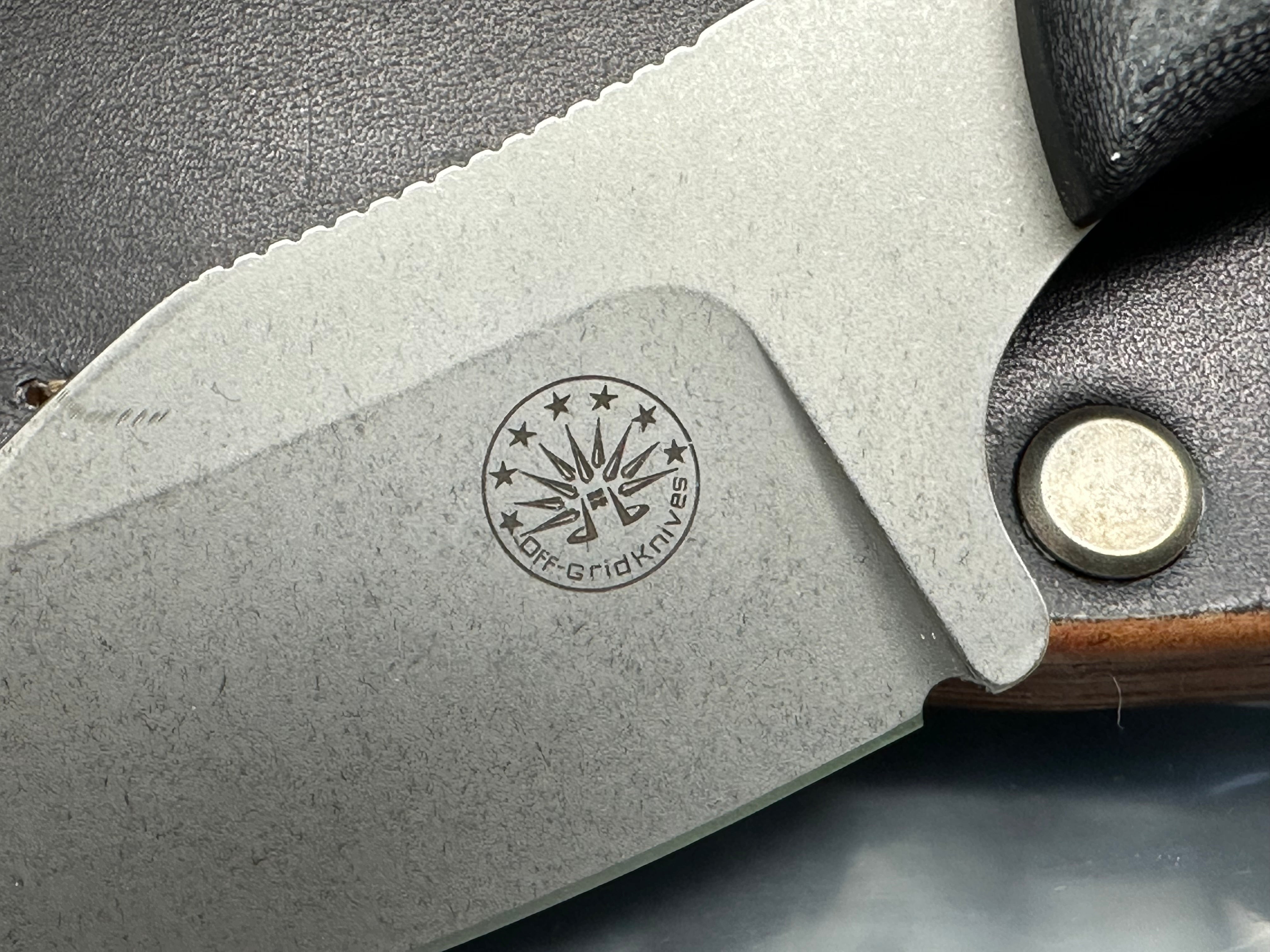 Off Grid Hoglet fixed blade knife Chop mod custom sheath
