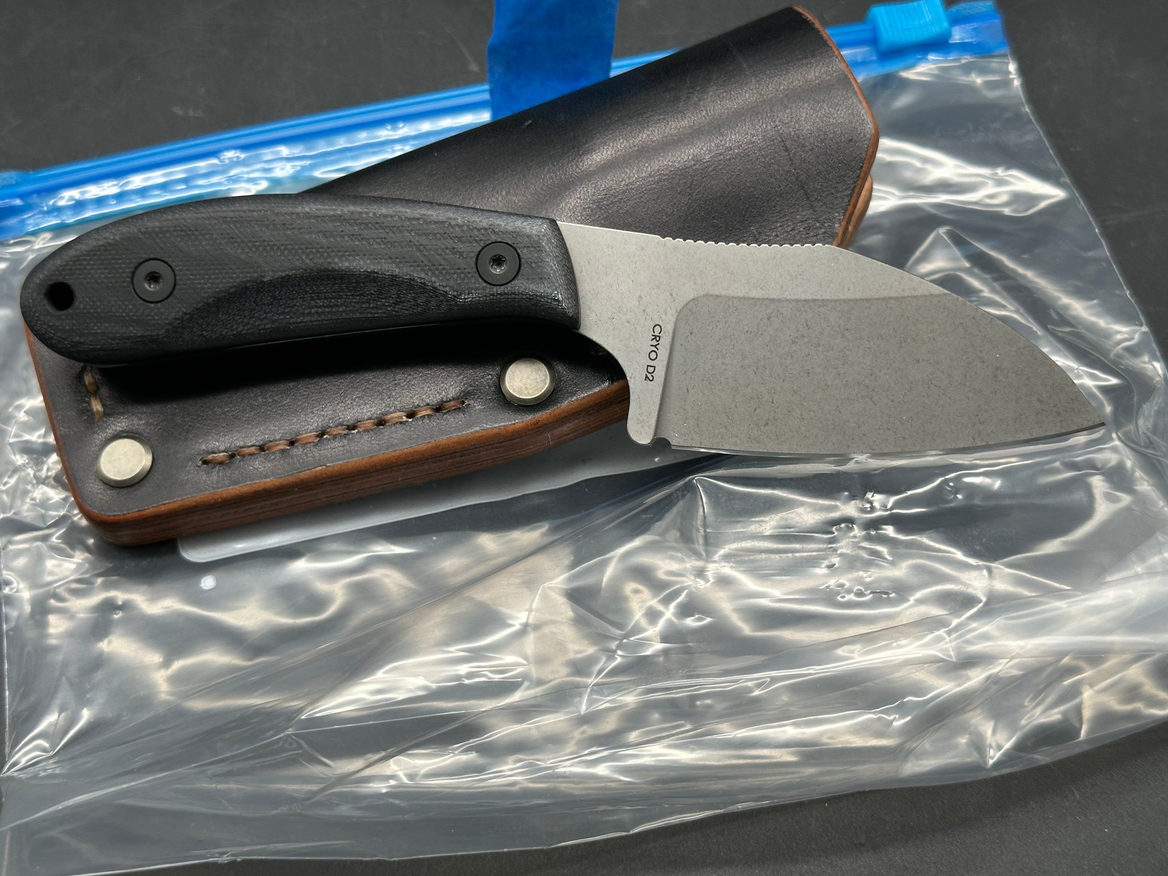 Off Grid Hoglet fixed blade knife Chop mod custom sheath