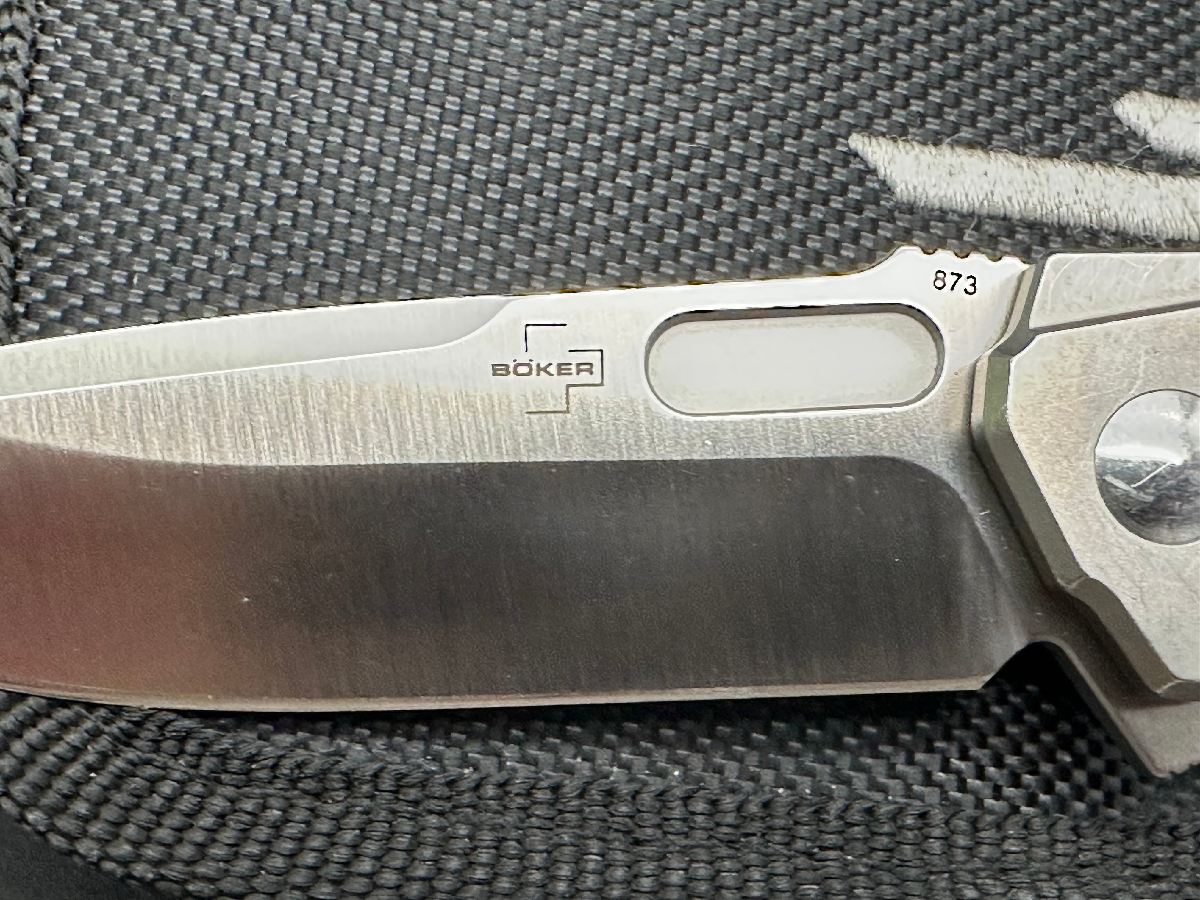 Boker Plus Mini Aphex VG-10 blade Ti/Cf scales