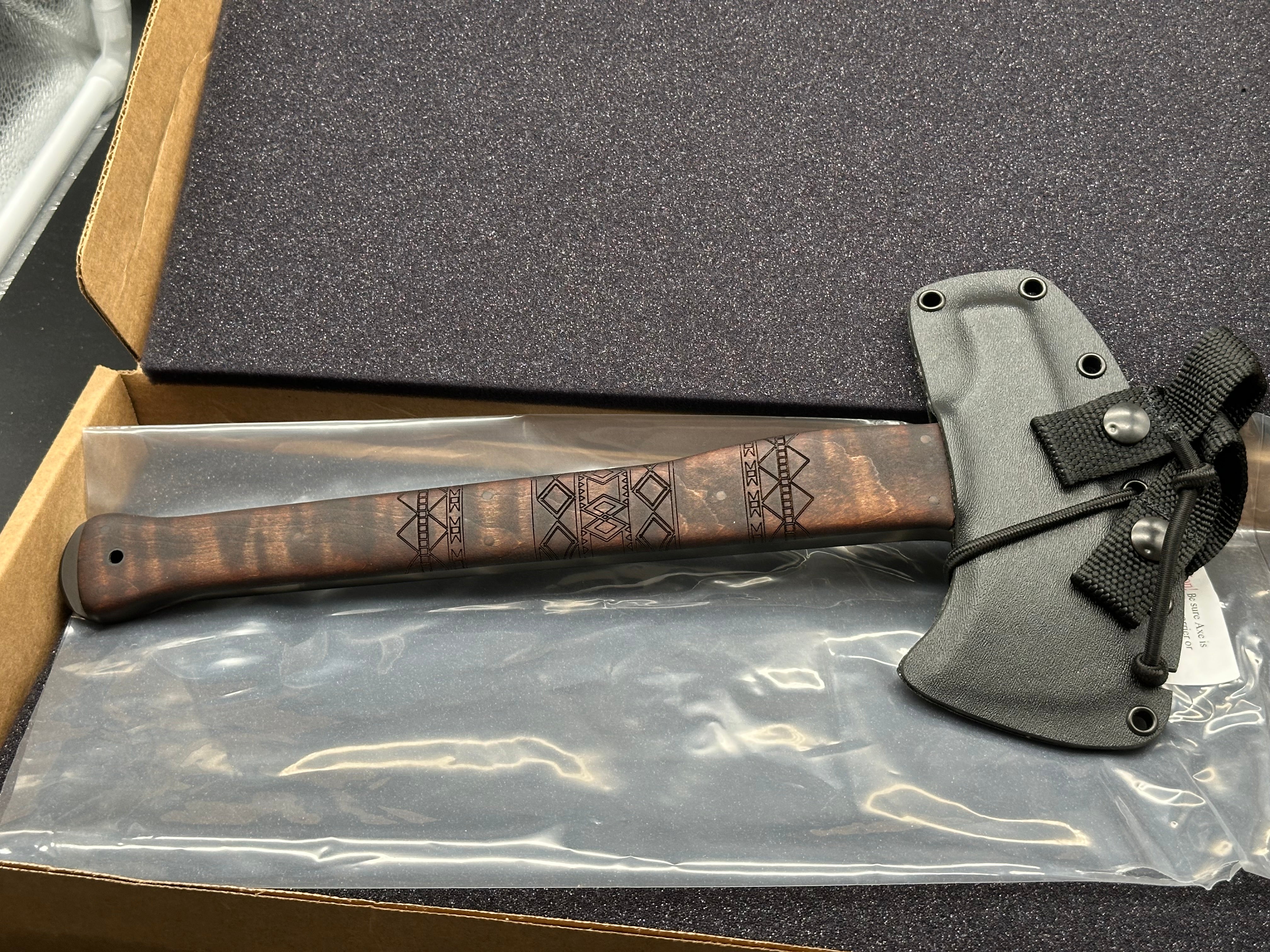 Winkler Knives Hammer Combat Axe - Tribal Maple Tomahawk