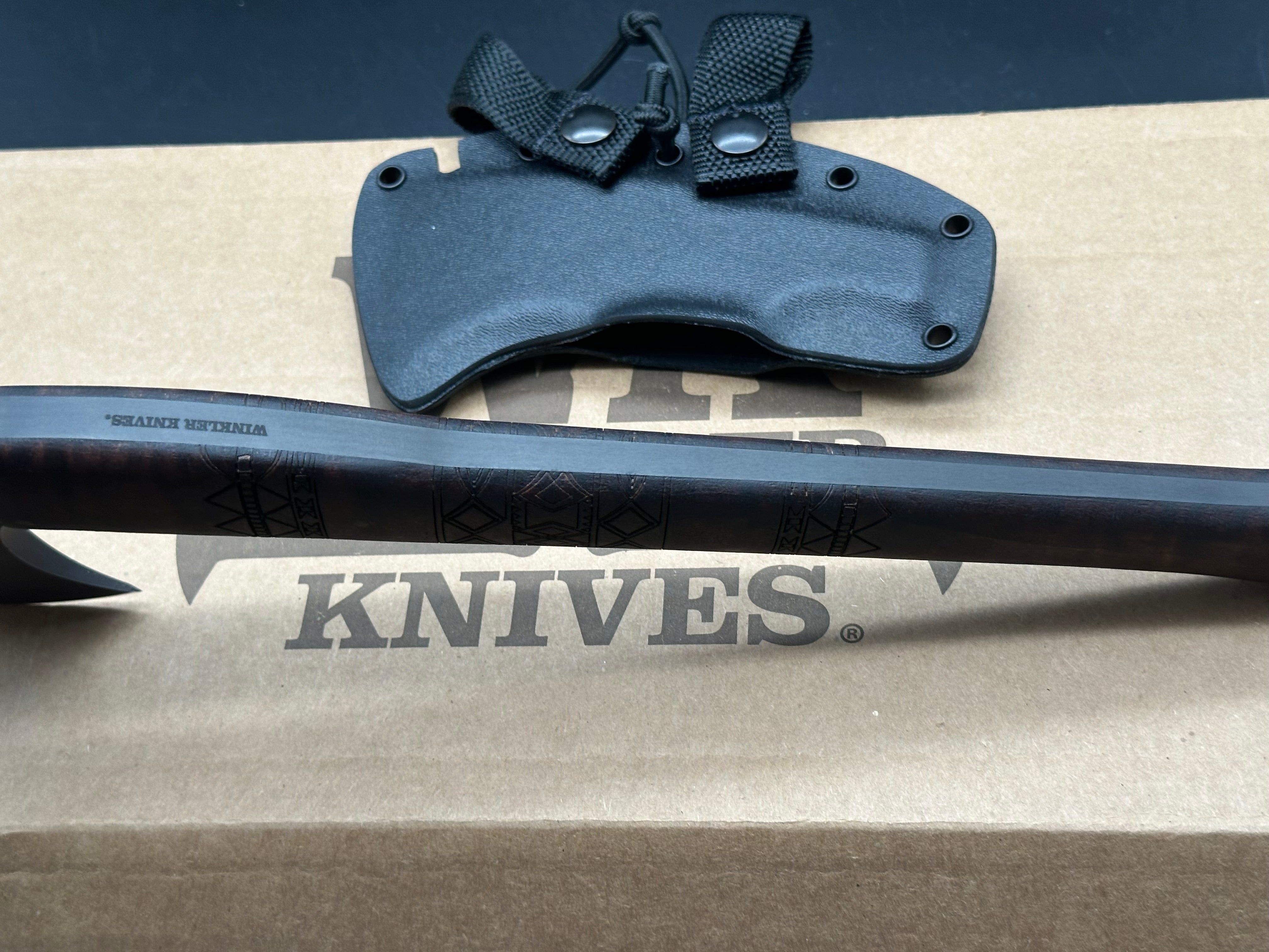 Winkler Knives Hammer Combat Axe - Tribal Maple Tomahawk