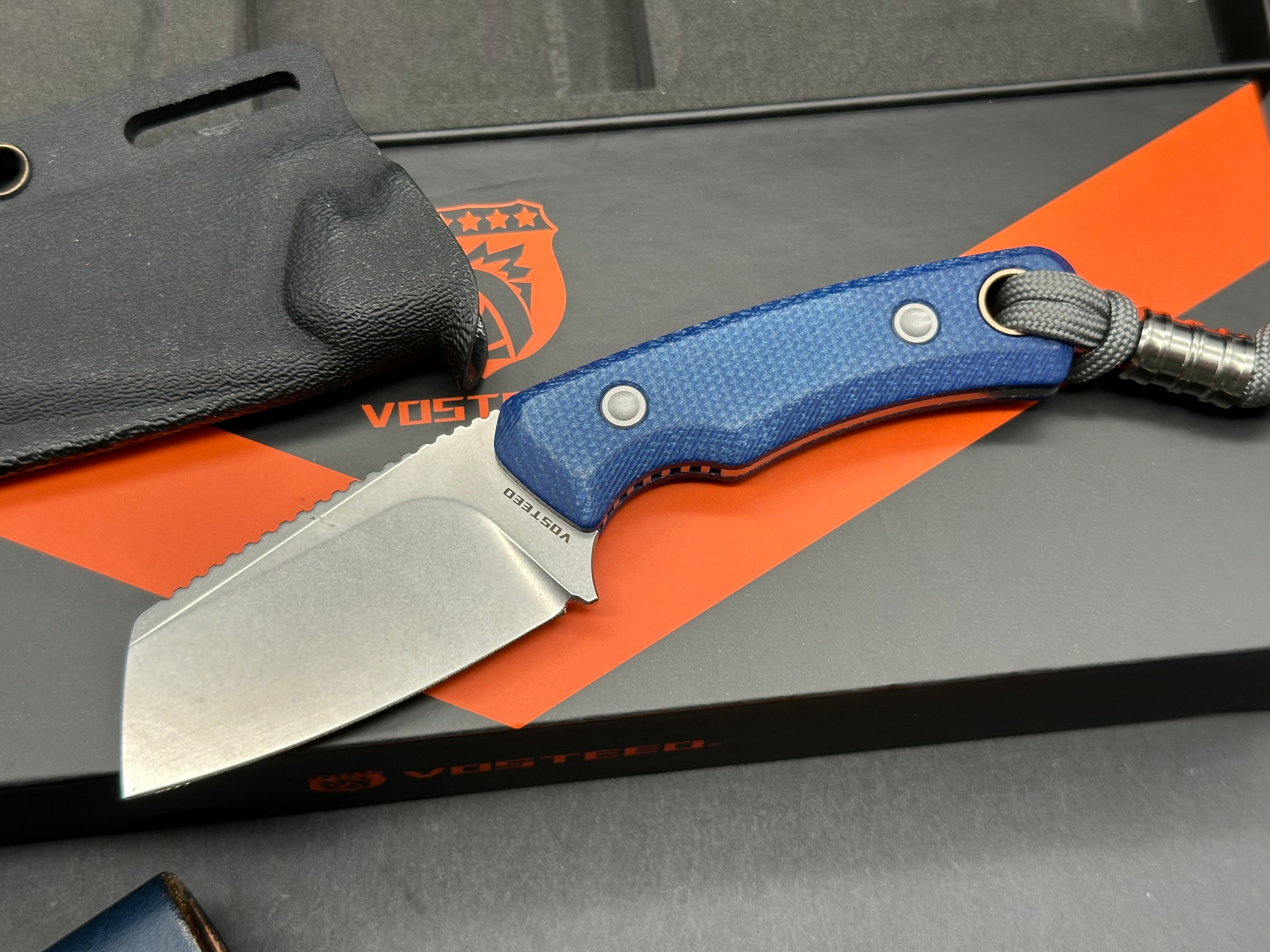 Vosteed Marmoset fixed blade knife w/custom sheath