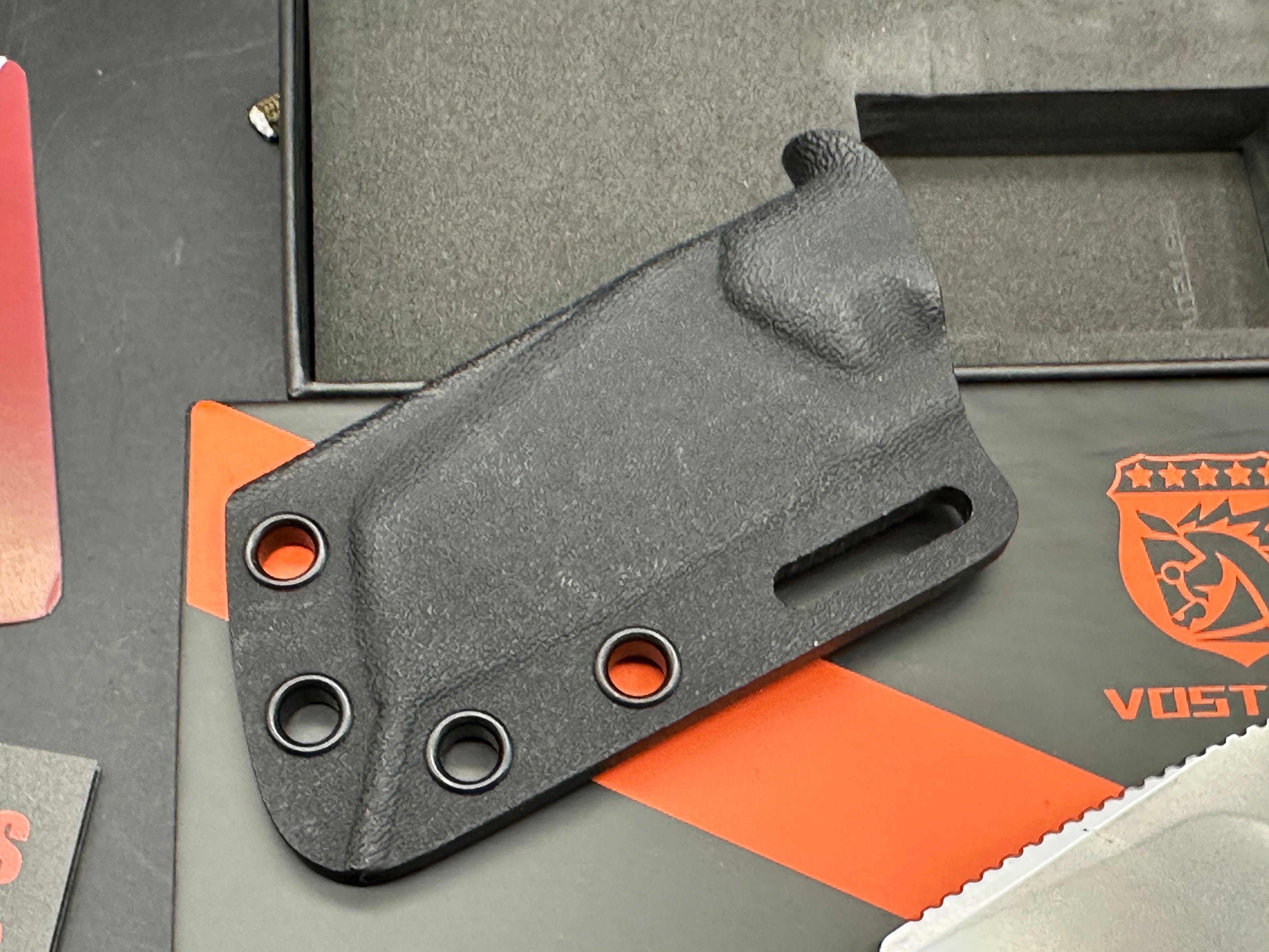 Vosteed Marmoset fixed blade knife w/custom sheath