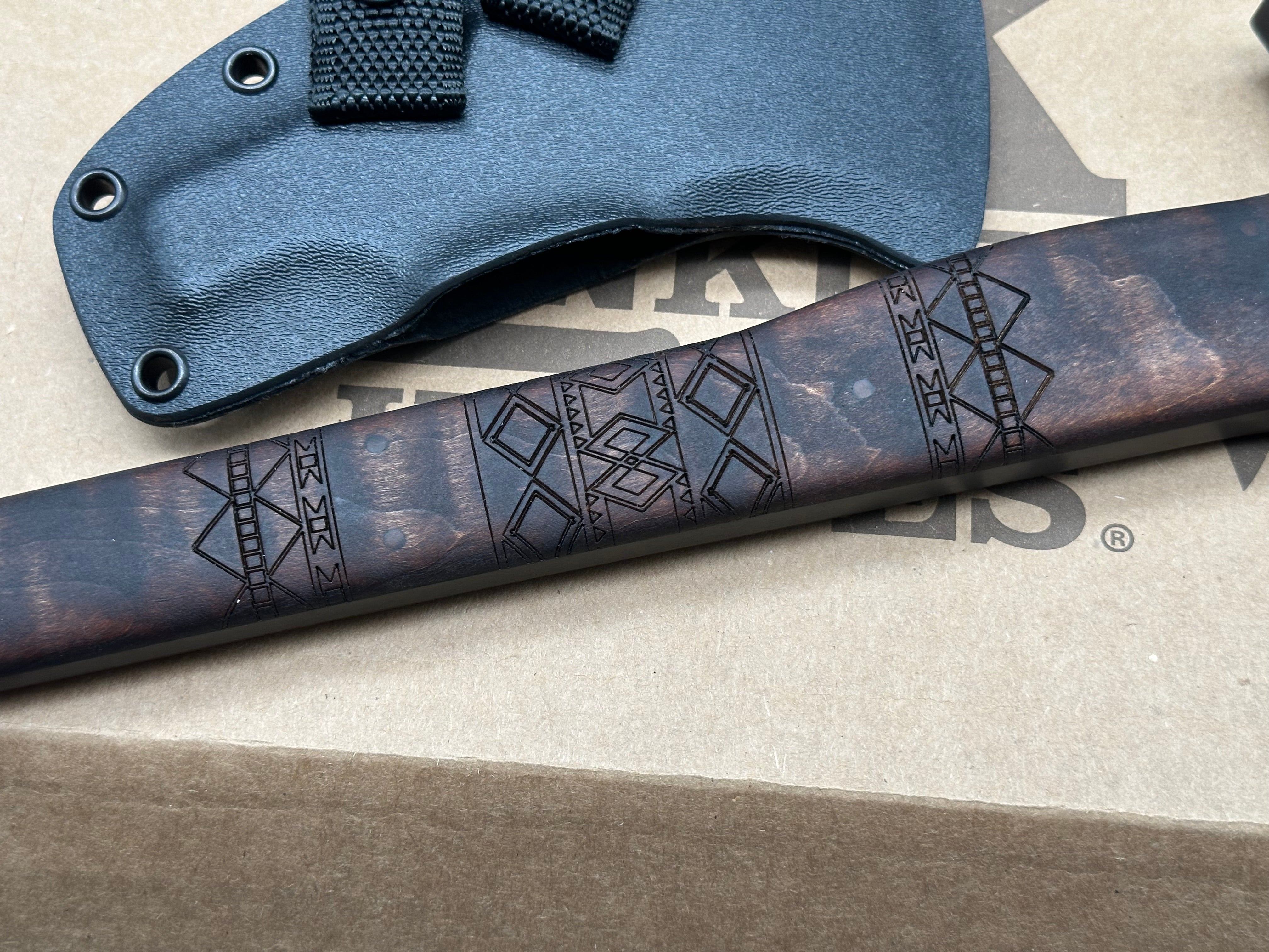 Winkler Knives Hammer Combat Axe - Tribal Maple Tomahawk