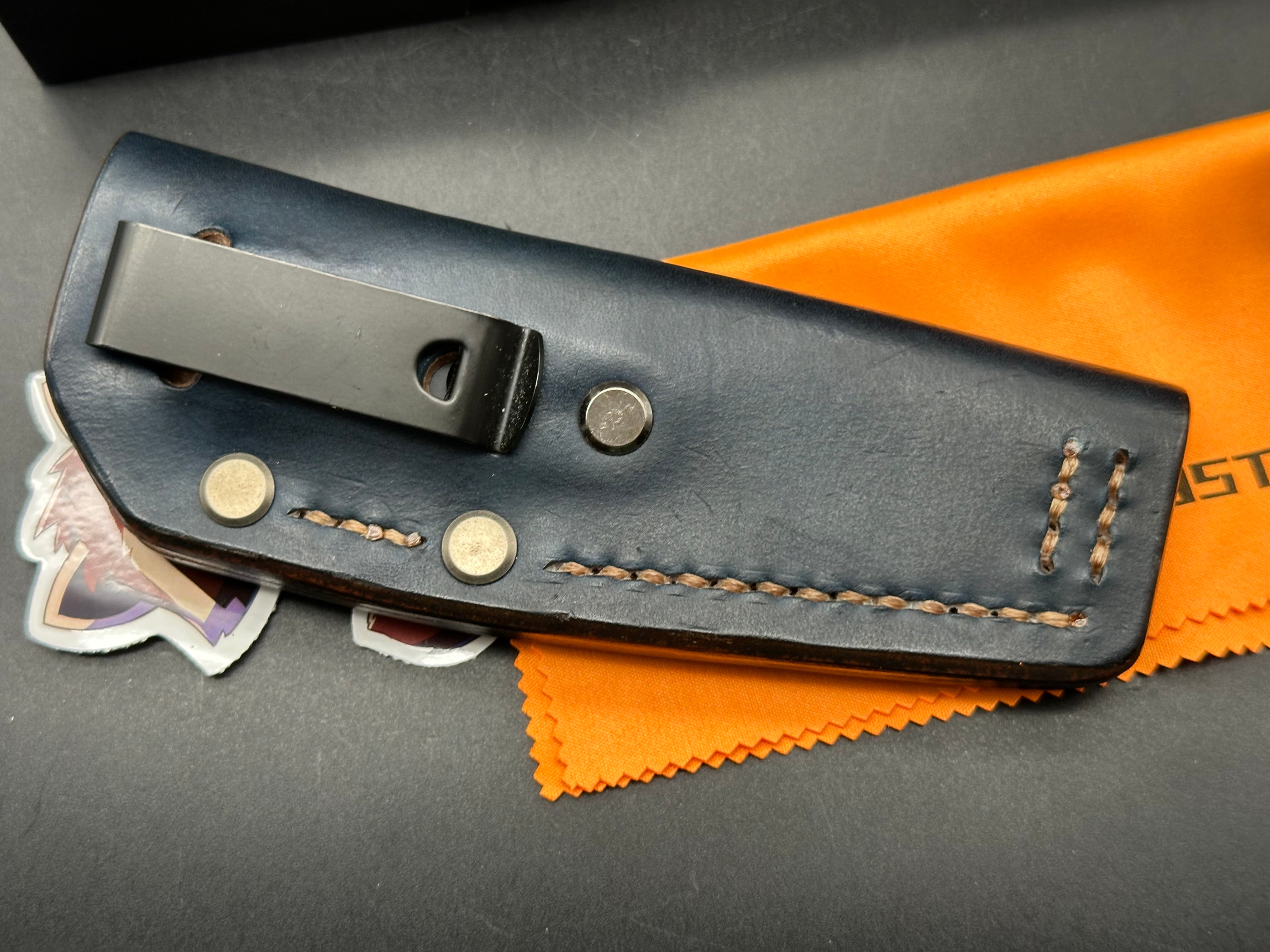 Vosteed Marmoset fixed blade knife w/custom sheath