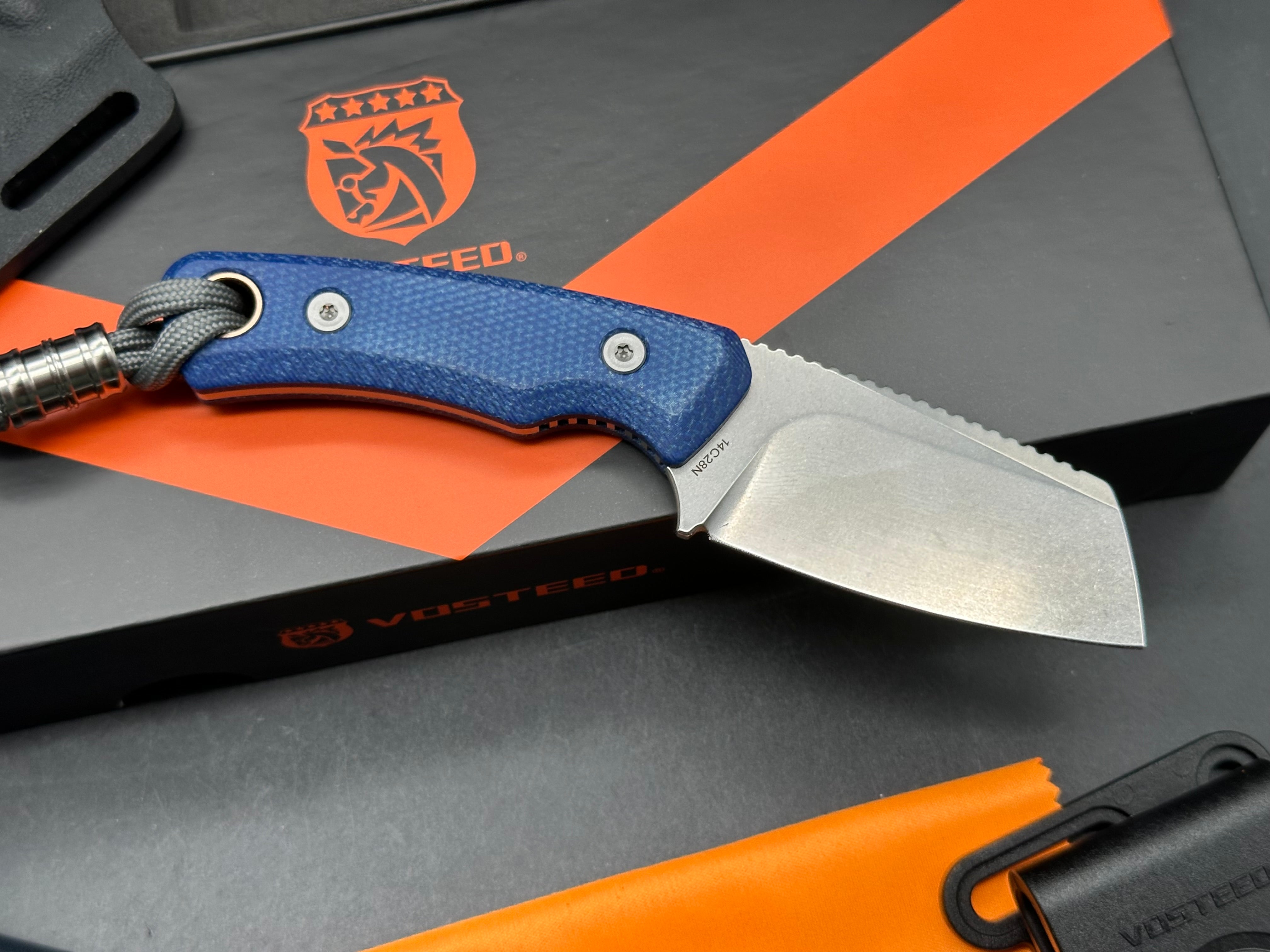 Vosteed Marmoset fixed blade knife w/custom sheath