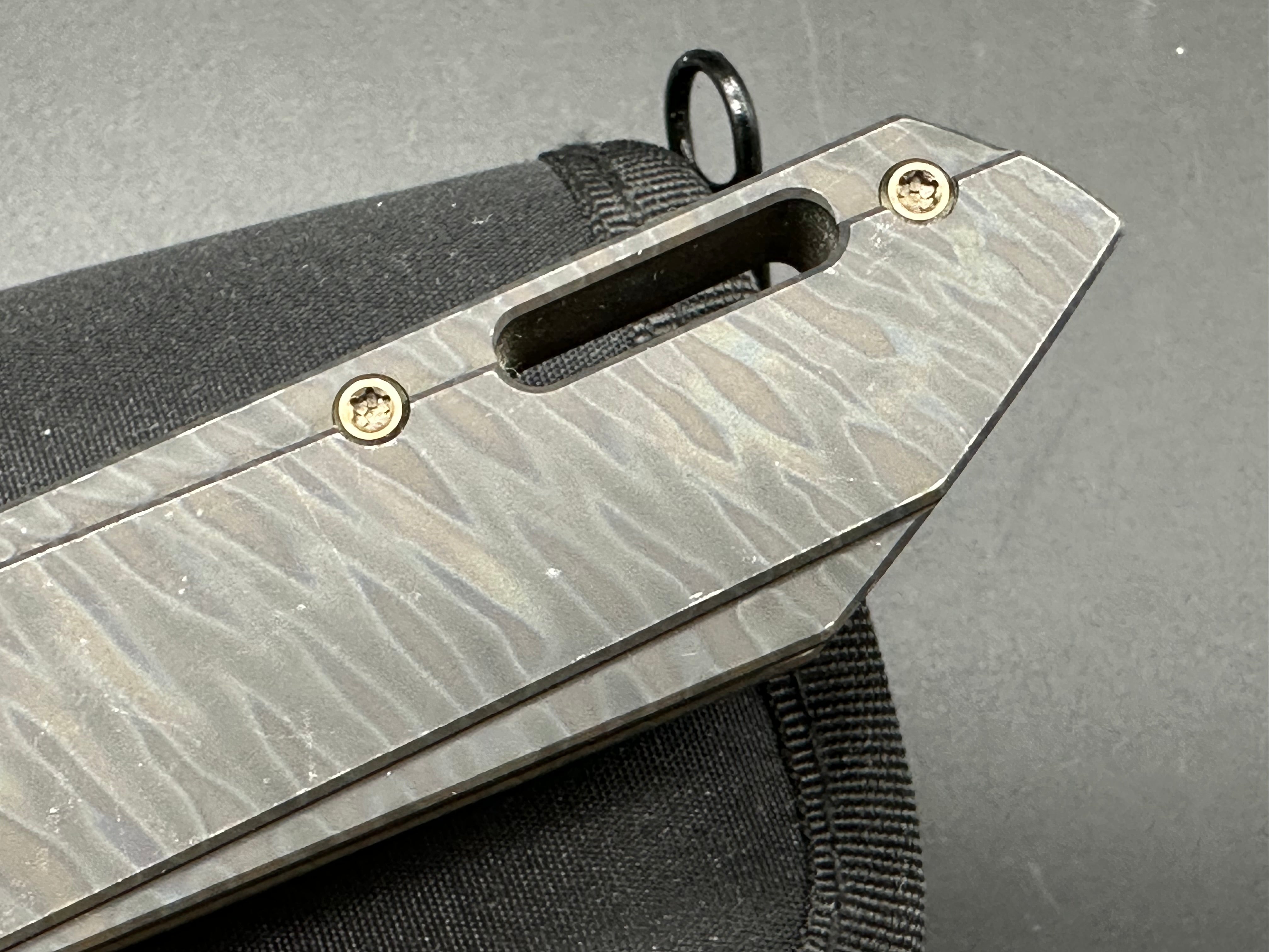 WE KNIFE Roxi 4 Flipper Knife Flamed Titanium Handle (3.98" CPM S35VN Blade)
