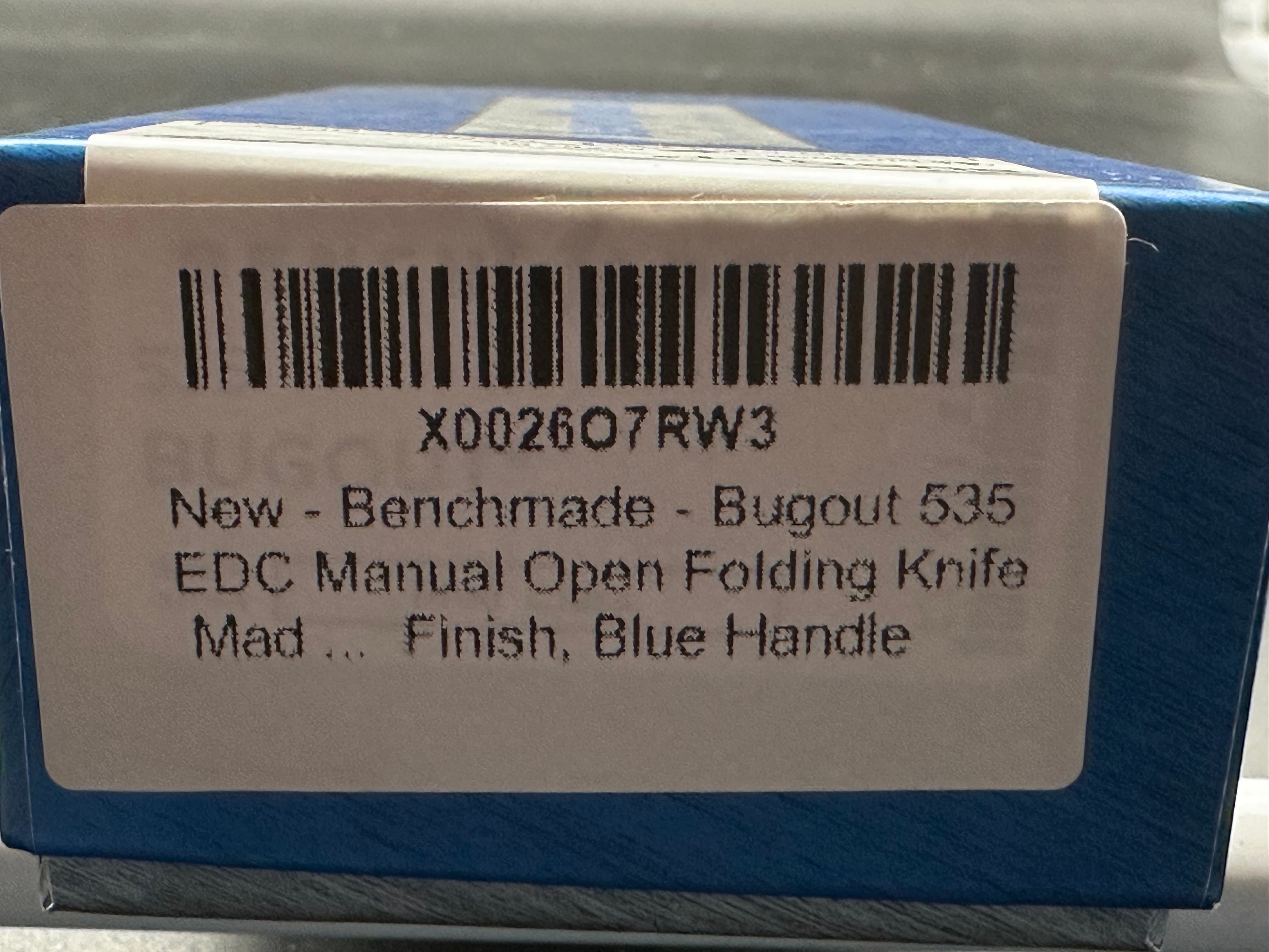 Benchmade Bugout titanium scales/ includes original scales