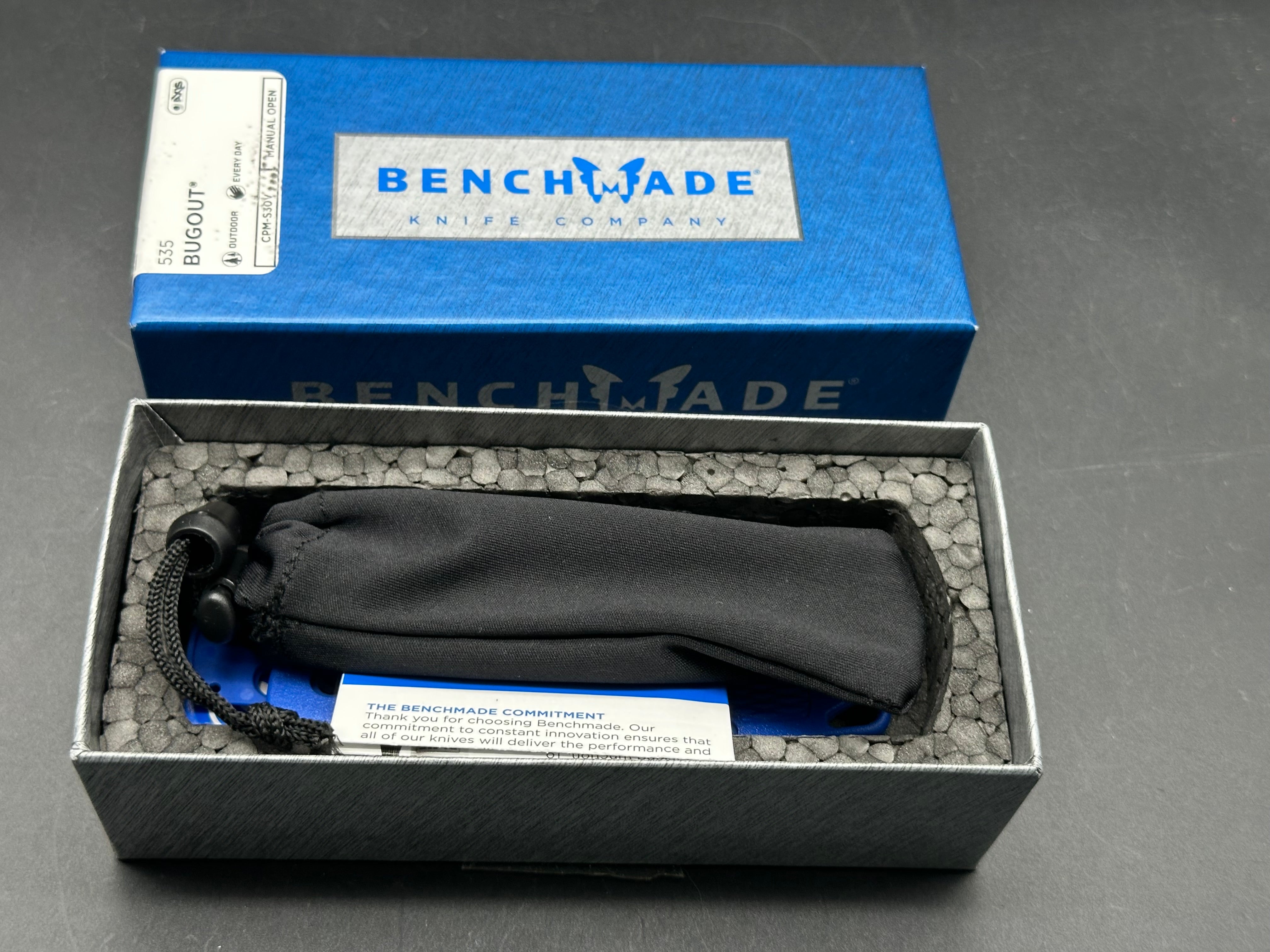 Benchmade Bugout titanium scales/ includes original scales