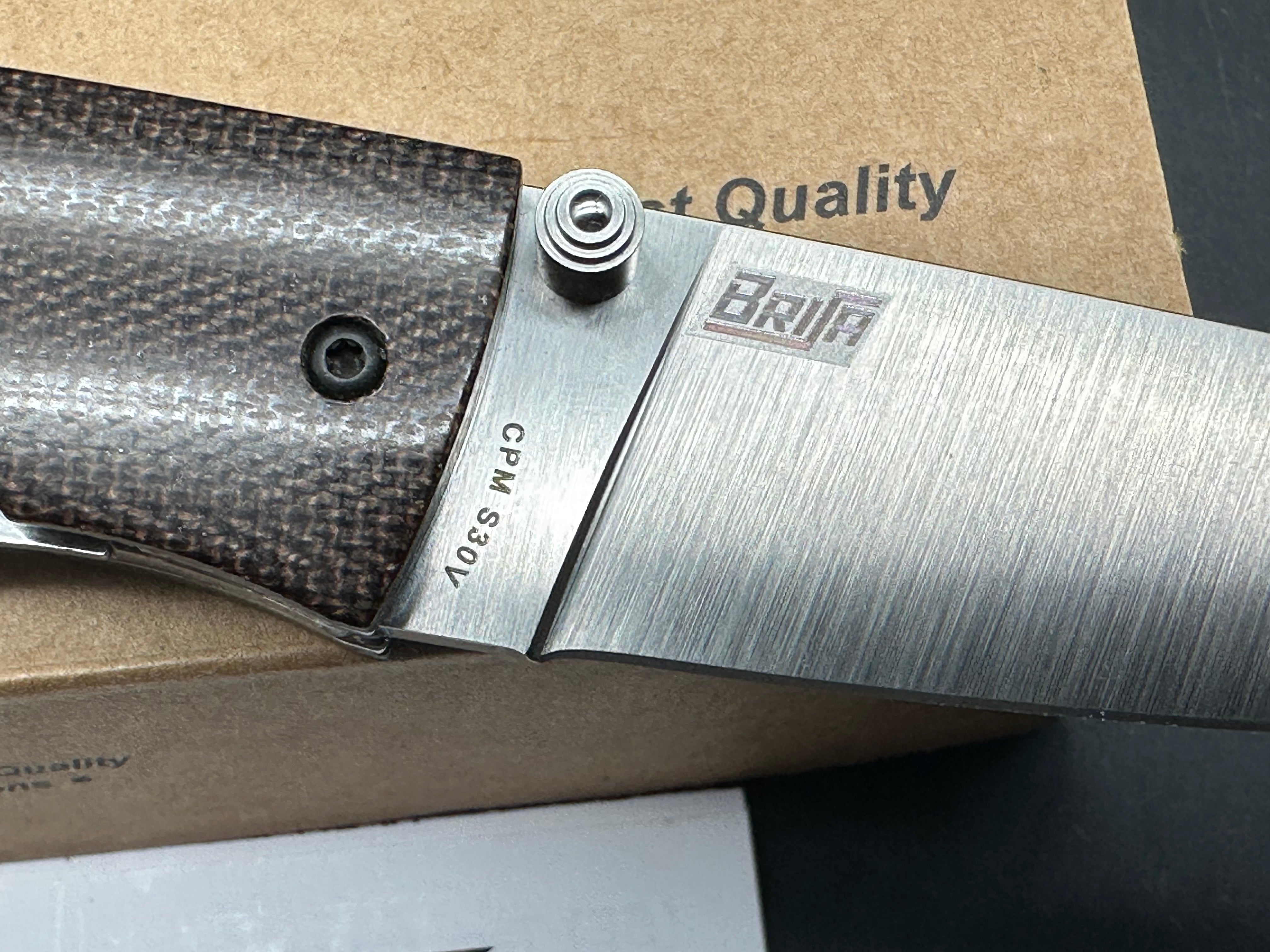 Brisa Burk 75 folding knife S30V blade