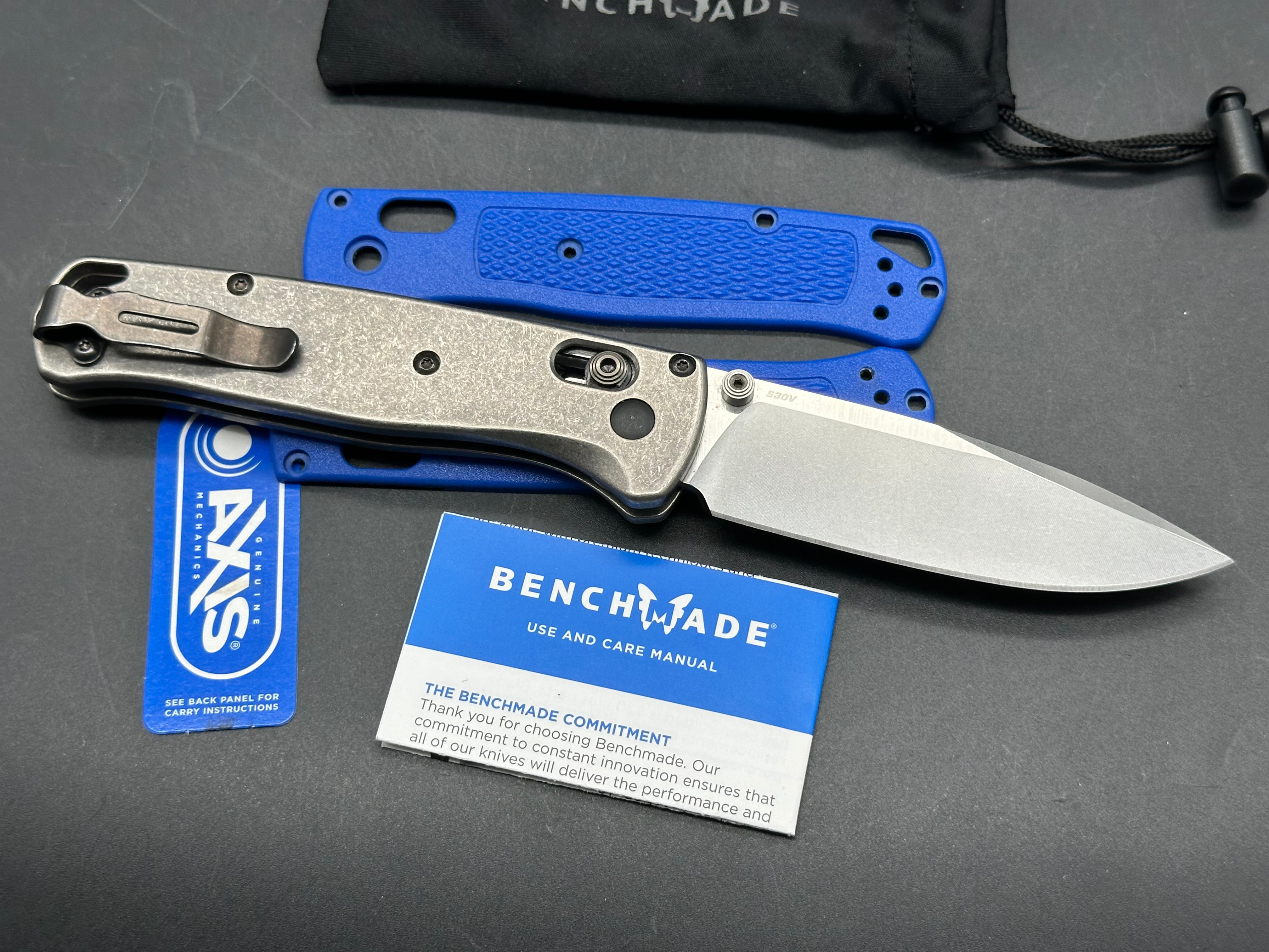 Benchmade Bugout titanium scales/ includes original scales