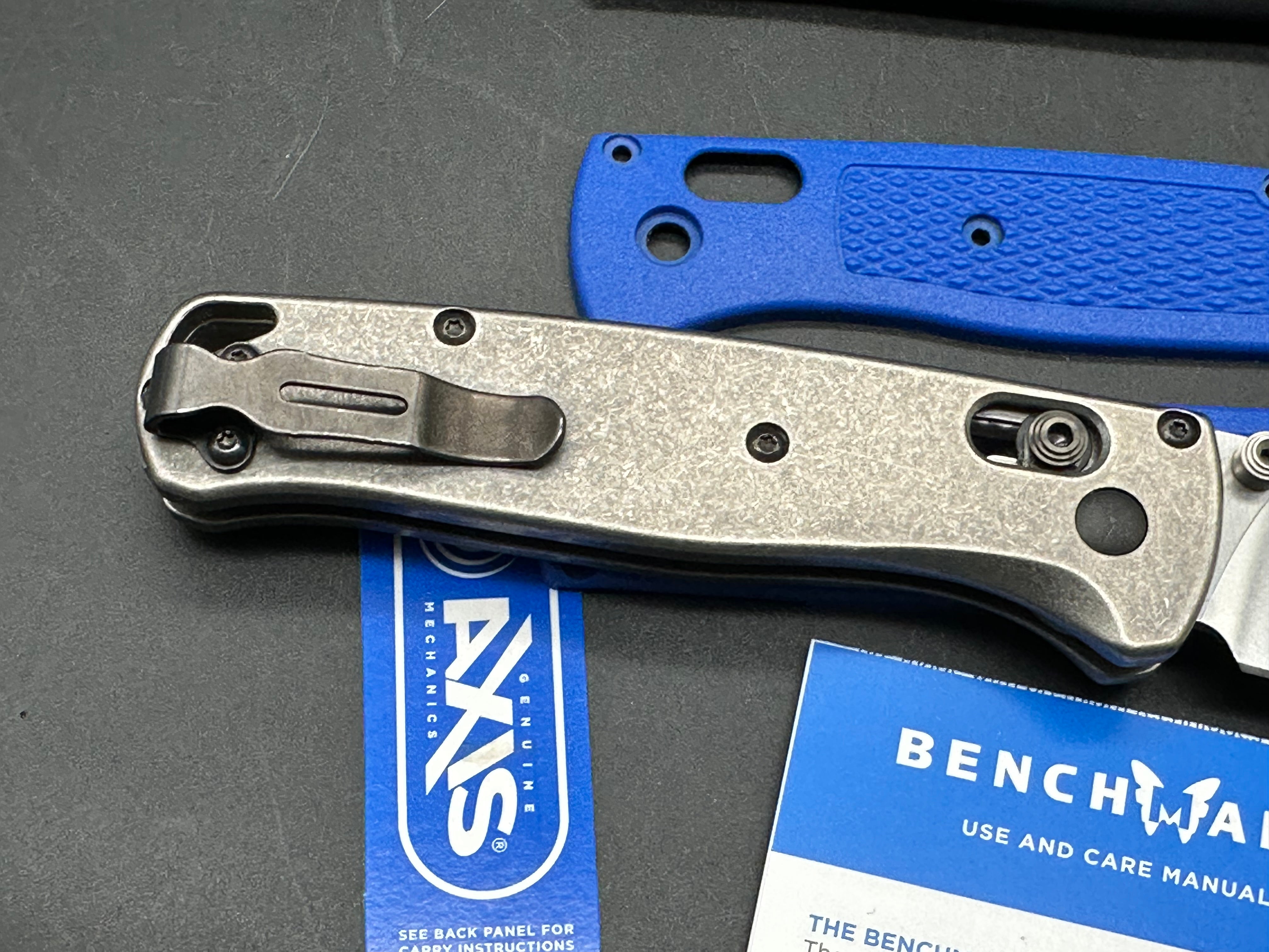 Benchmade Bugout titanium scales/ includes original scales