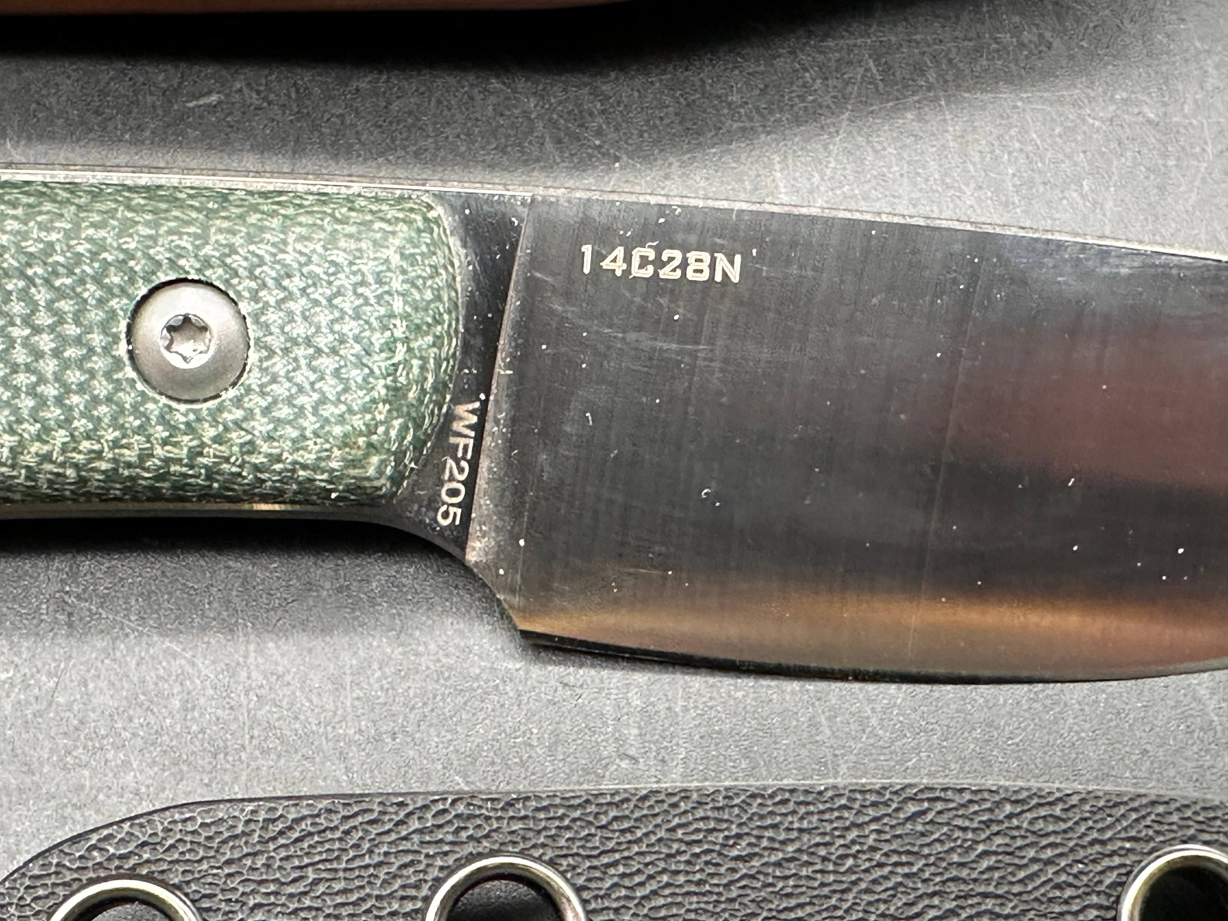 Watchman Fixed blade knife 14C28N / micarta / custom sheath