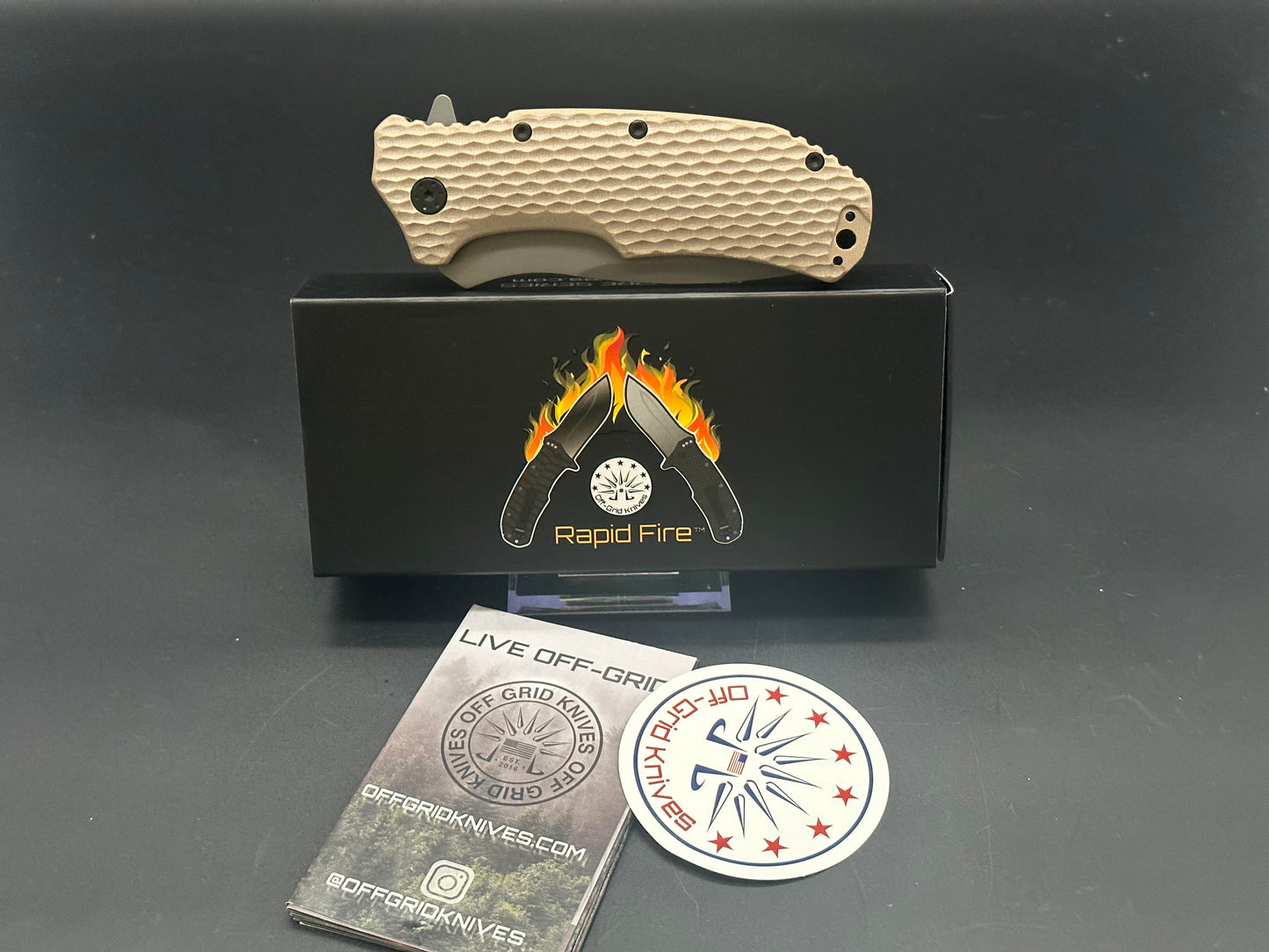 Off Grid Knives Rapid Fire Coyote