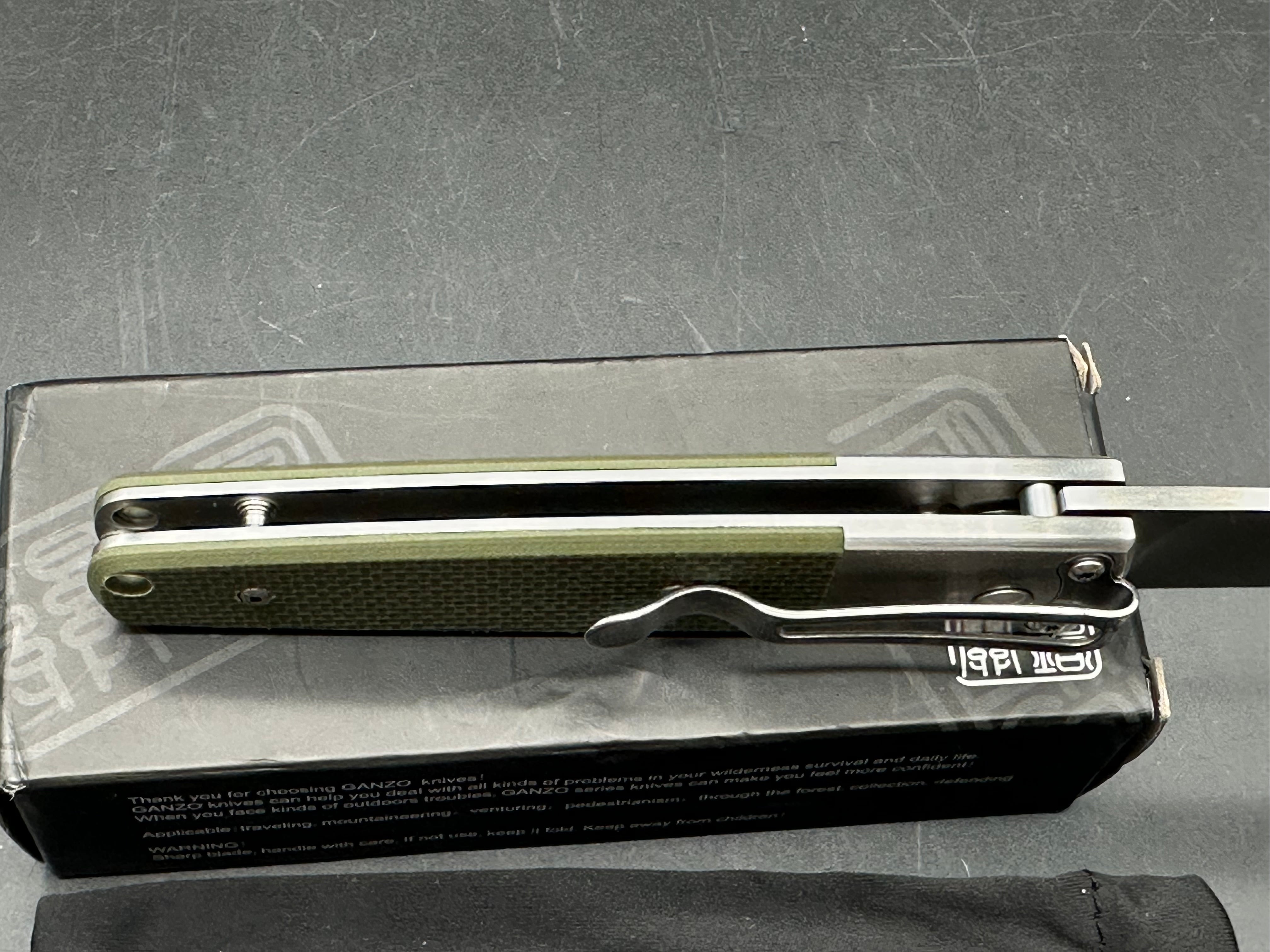 Ganzo G721 auto knife G10 scales w/440C blade