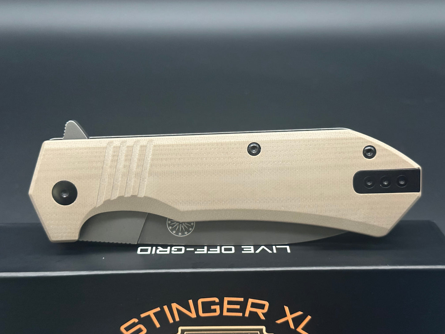 Off Grid Knives Stinger XL-Coyote Tan G-10