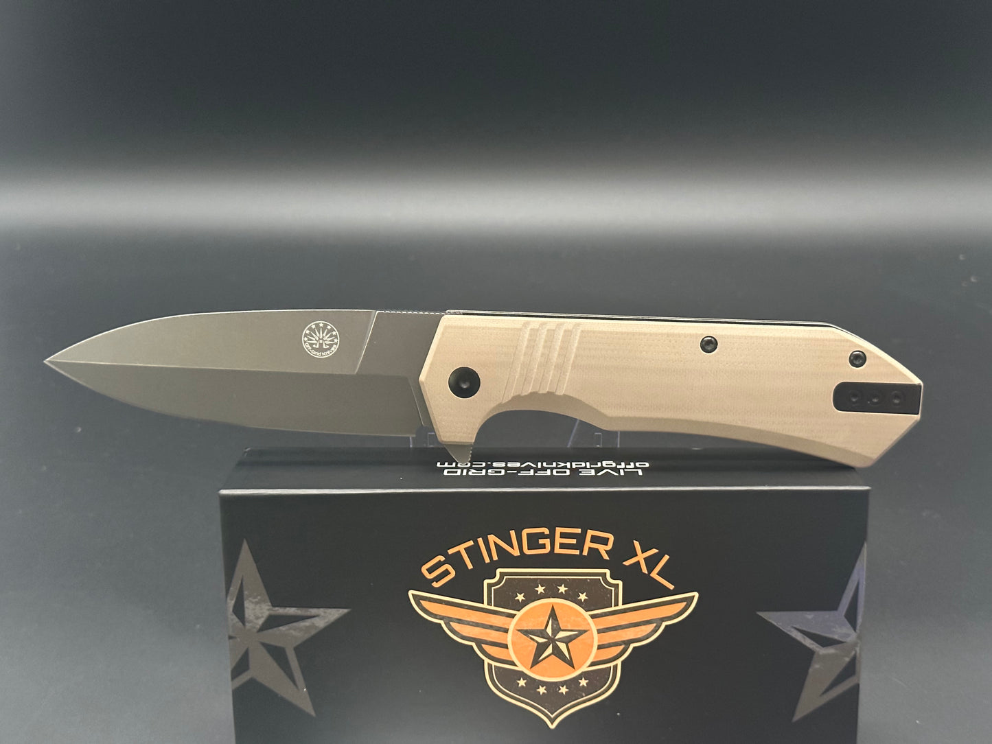 Off Grid Knives Stinger XL-Coyote Tan G-10