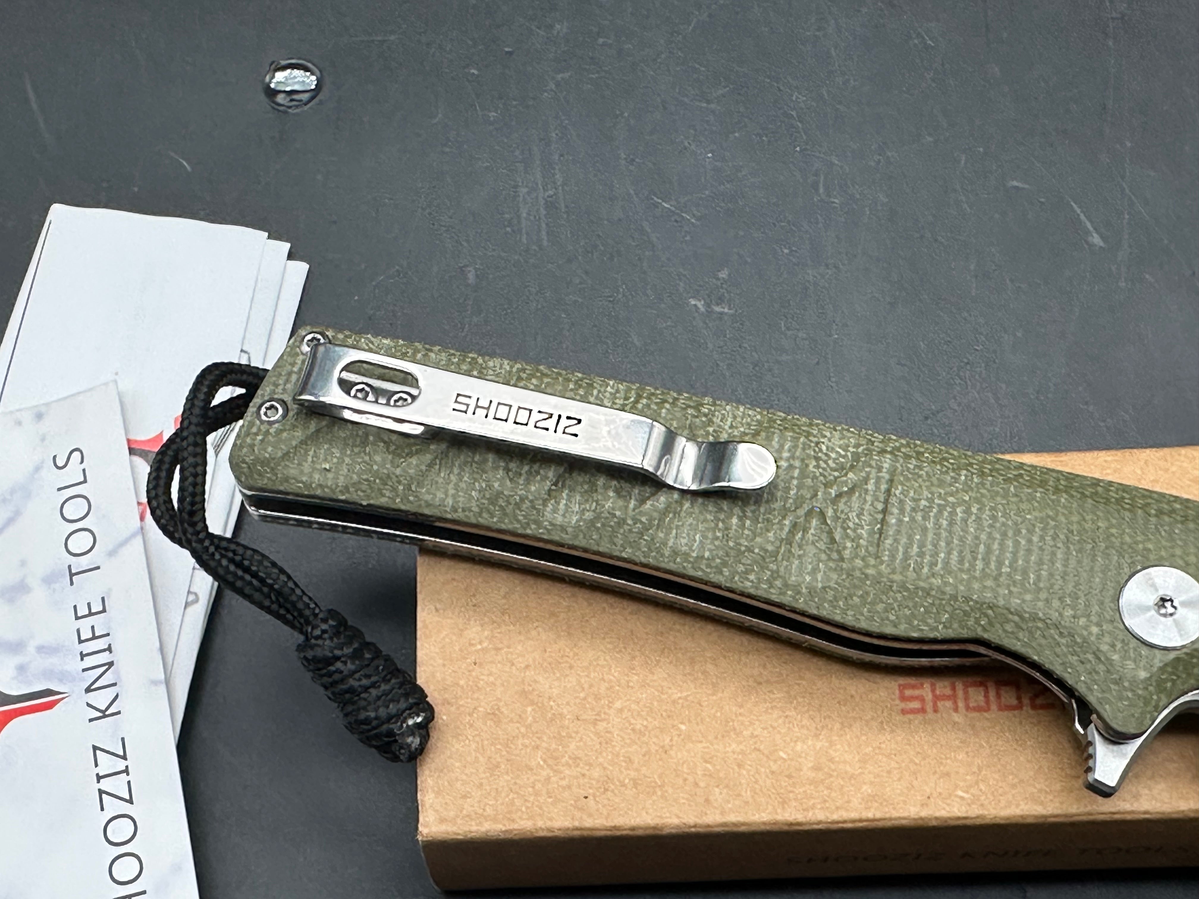 Shooziz XUN 113 folding knife 14C28N blade