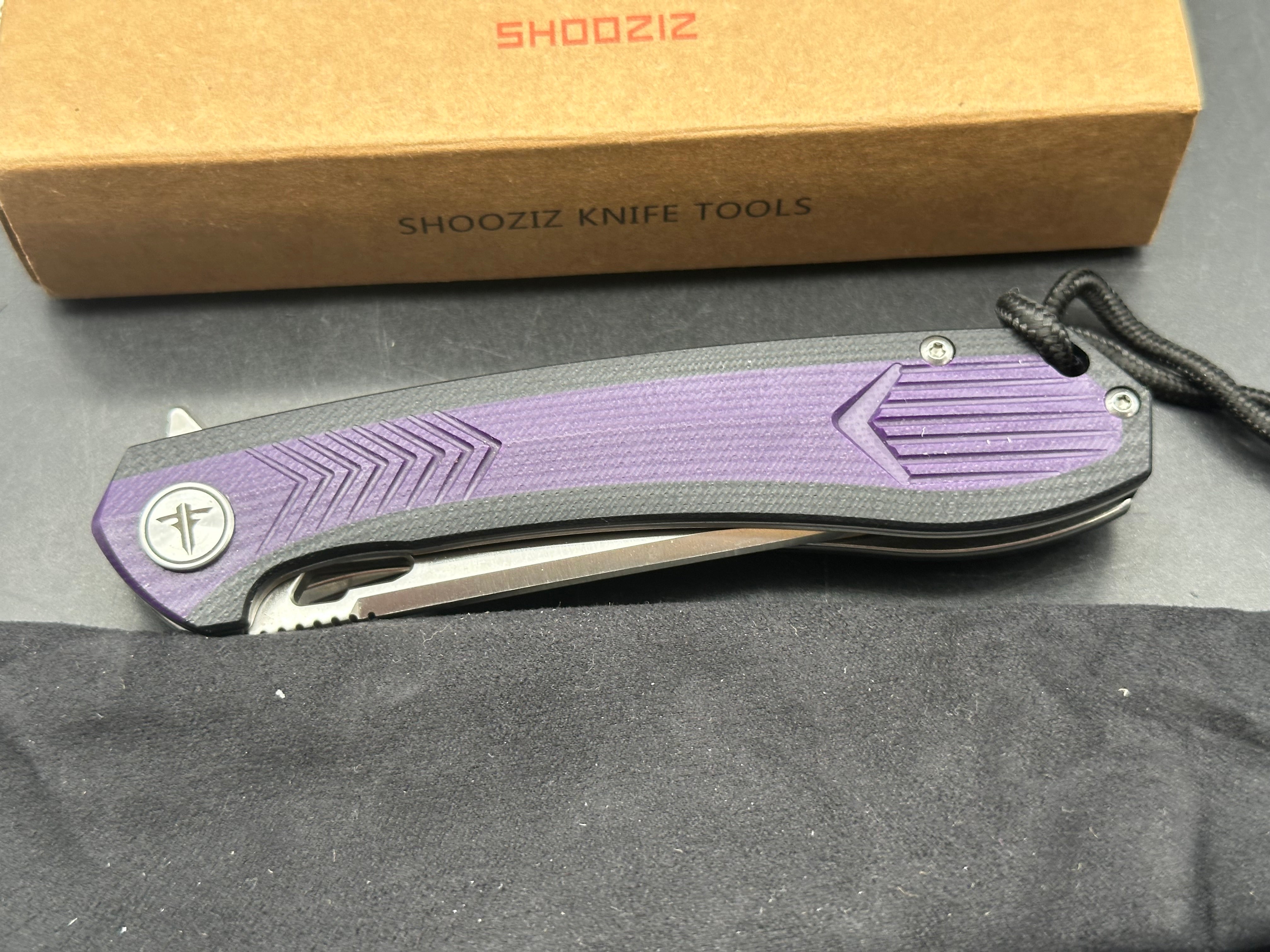 Shooziz XUN-110 purple scales w/D2 blade
