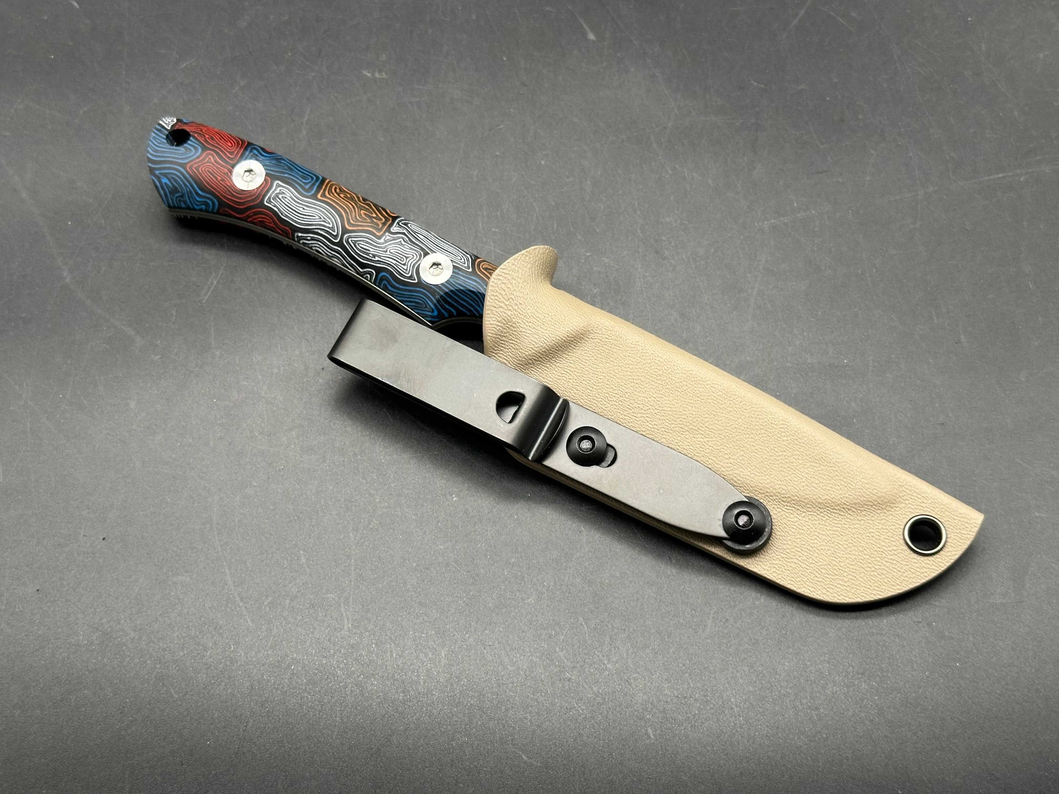 SDOKEDC Fixed blade knife DC53 blade includes sheath