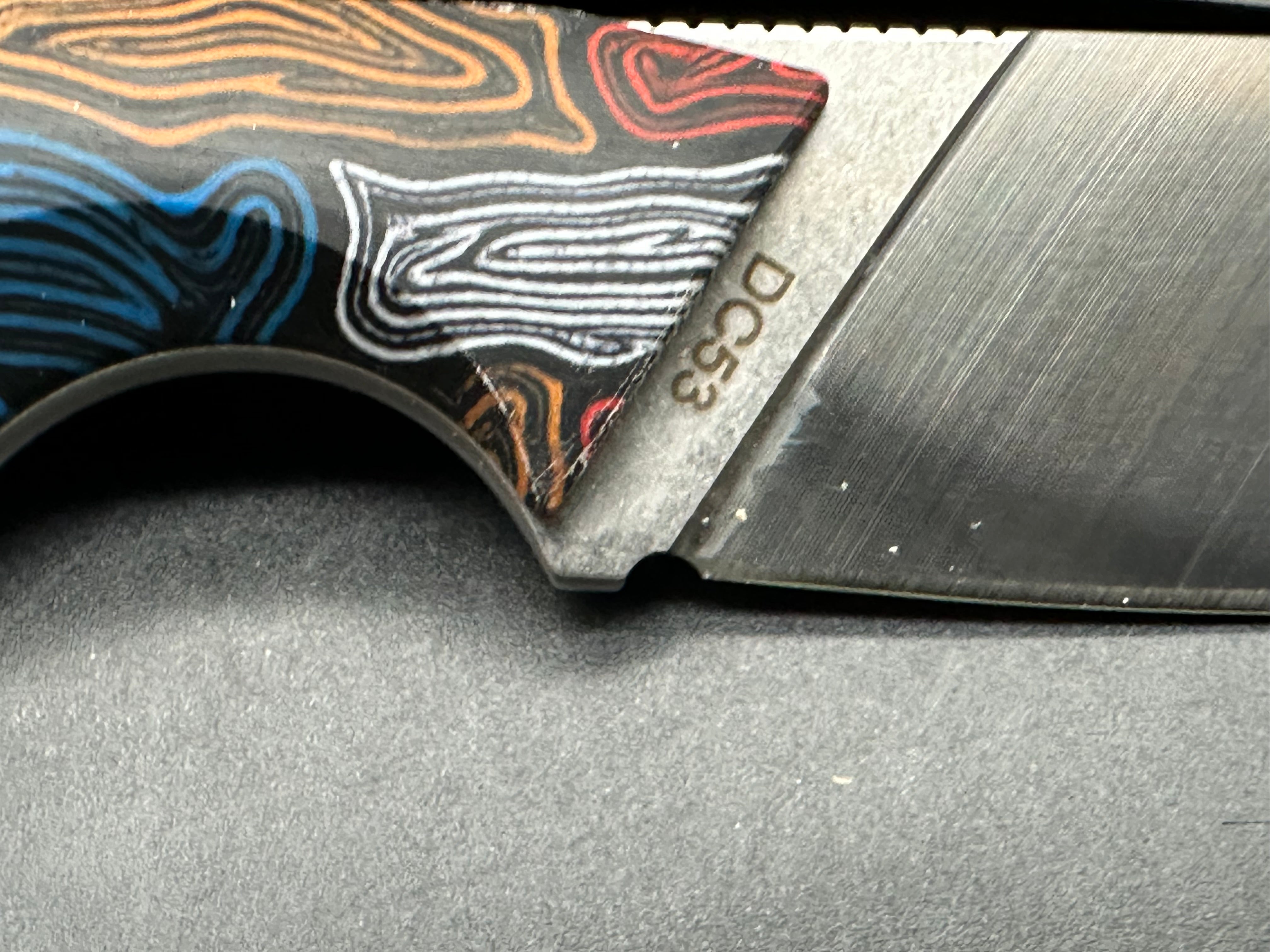 SDOKEDC Fixed blade knife DC53 blade includes sheath