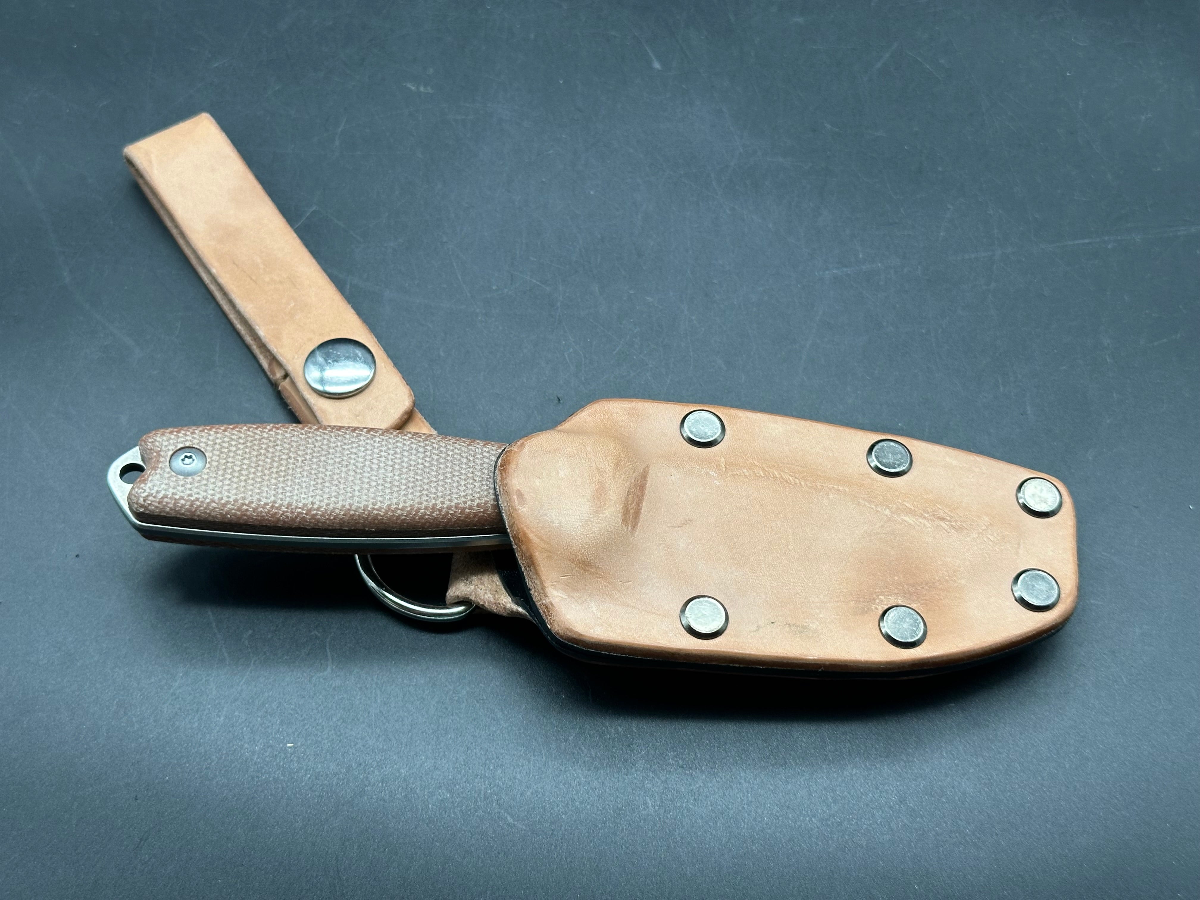Watchman fixed blade knife micarta scales 14C28N blade includes sheath